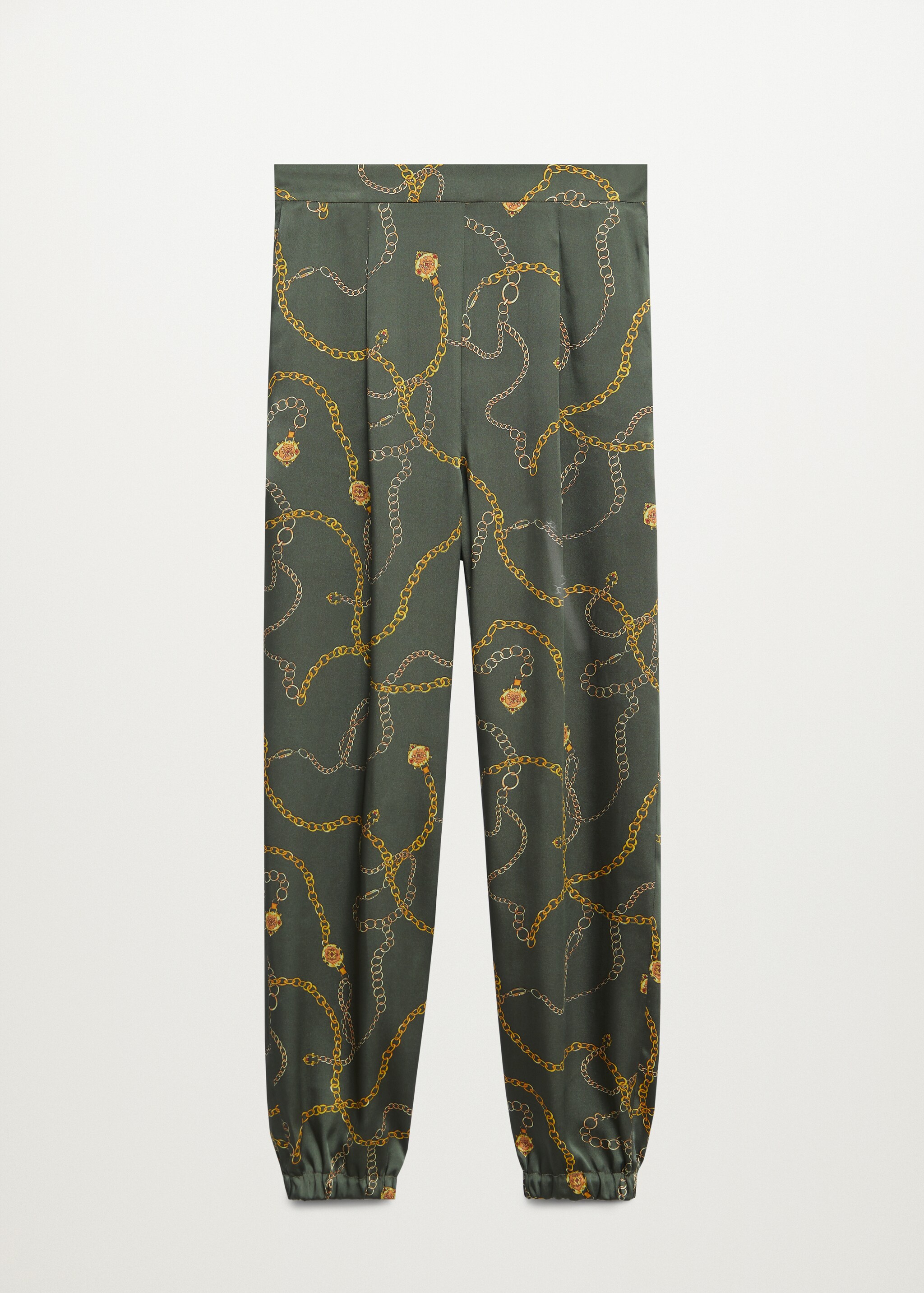 Satin-finish trousers with pleat detail  - Article without model