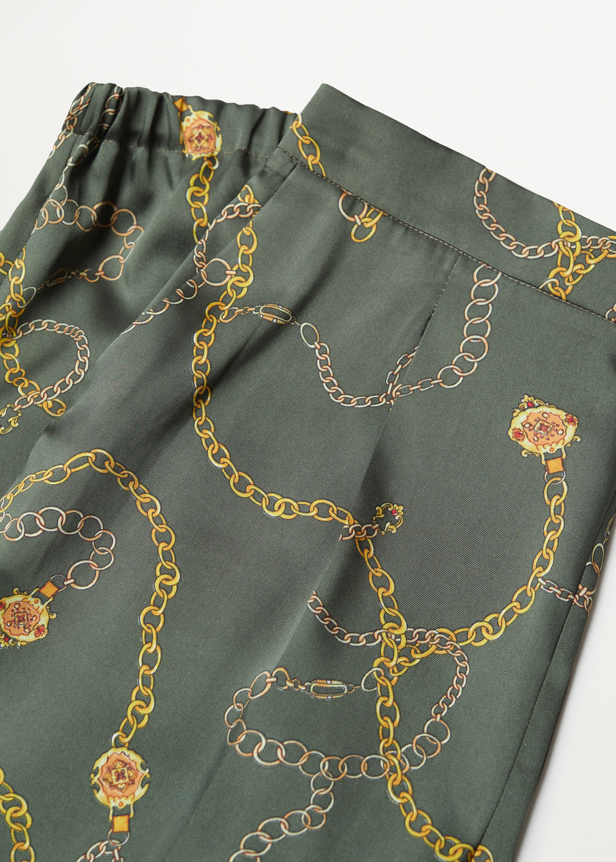 Satin-finish trousers with pleat detail  - Details of the article 8