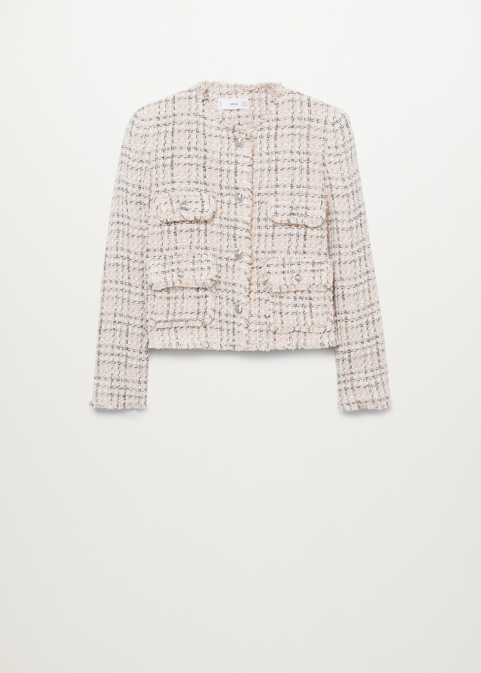 Tweed jacket with pockets - Article without model