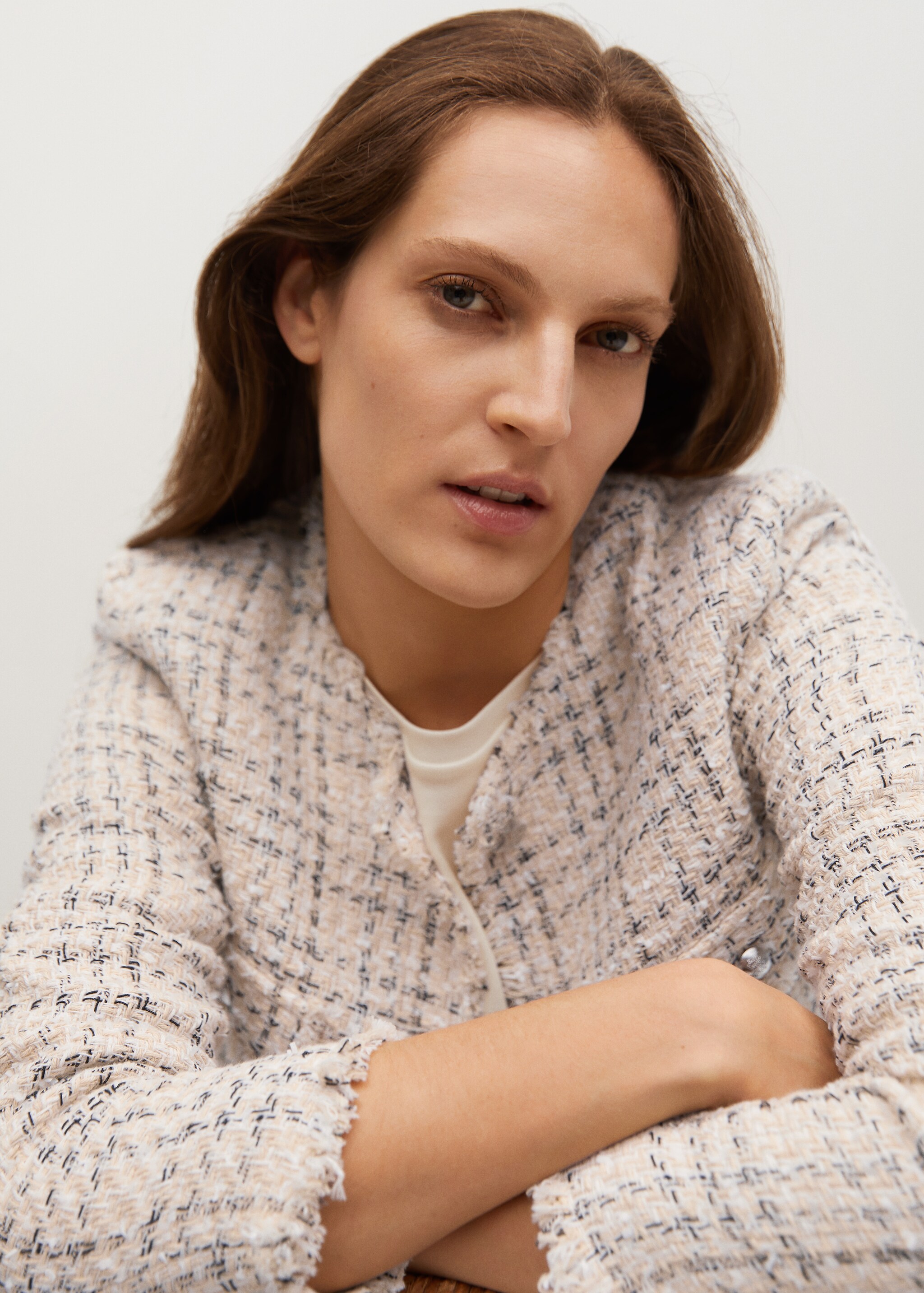 Tweed jacket with pockets - Details of the article 4