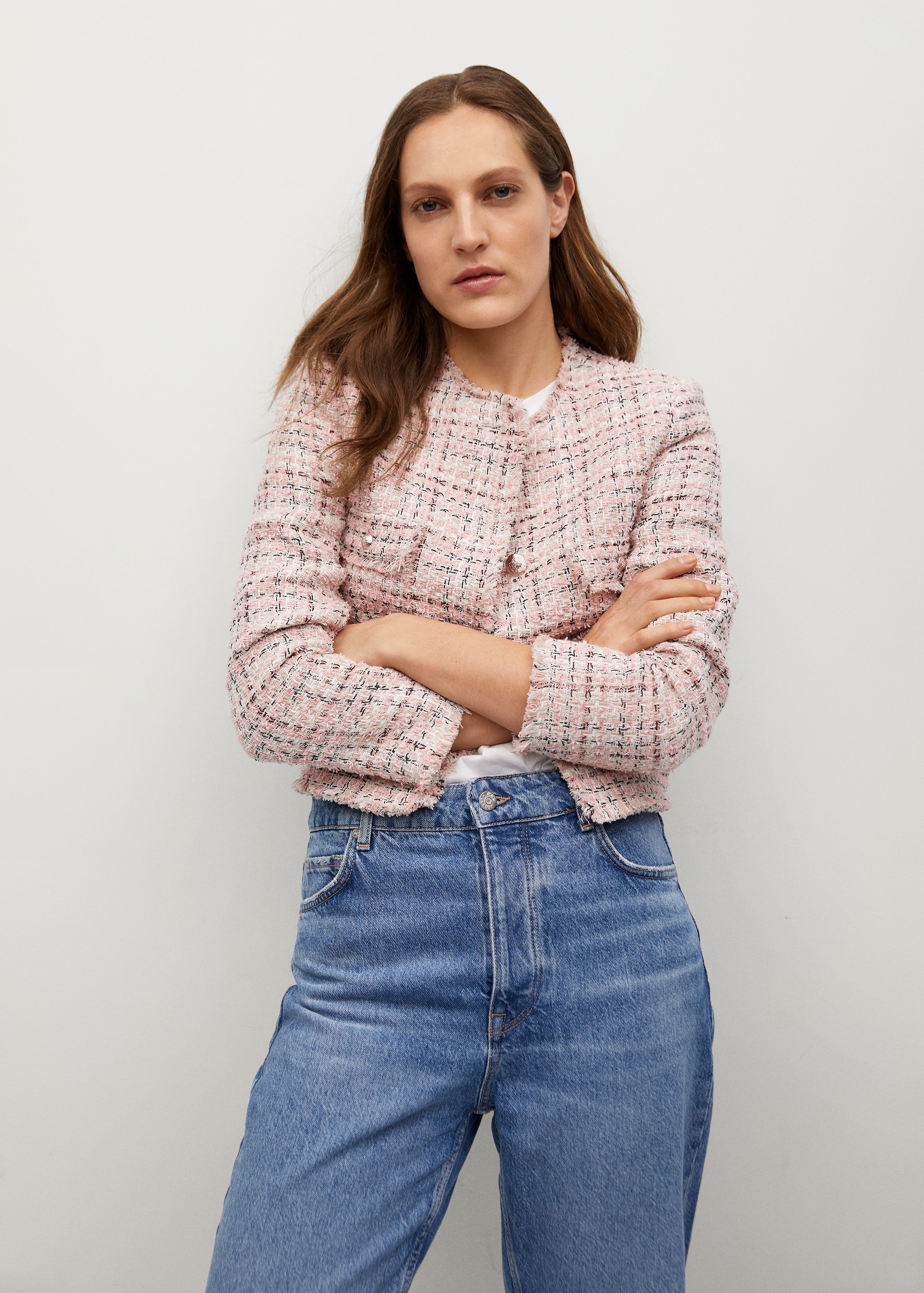 Tweed jacket with pockets - Medium plane