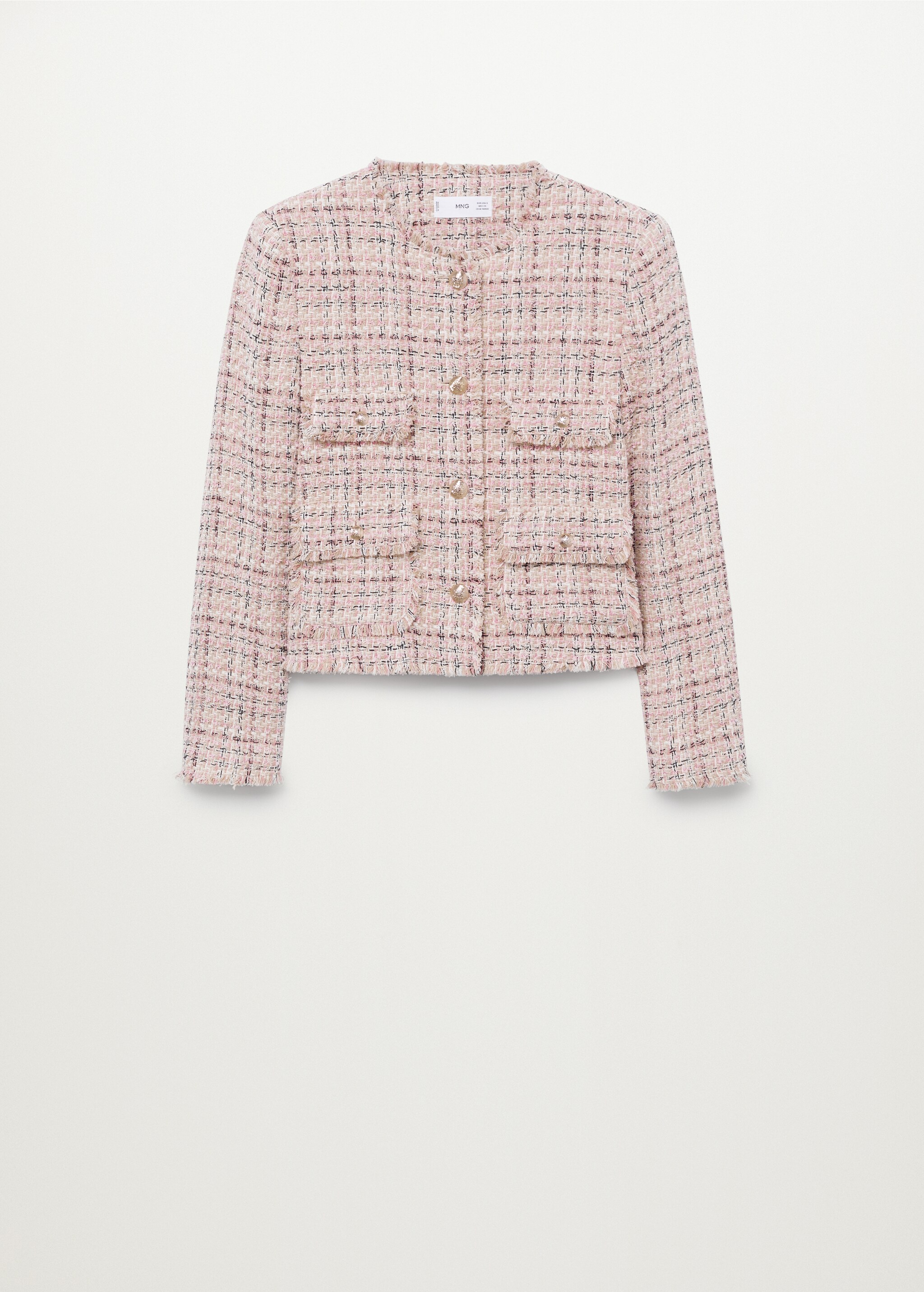 Tweed jacket with pockets - Article without model