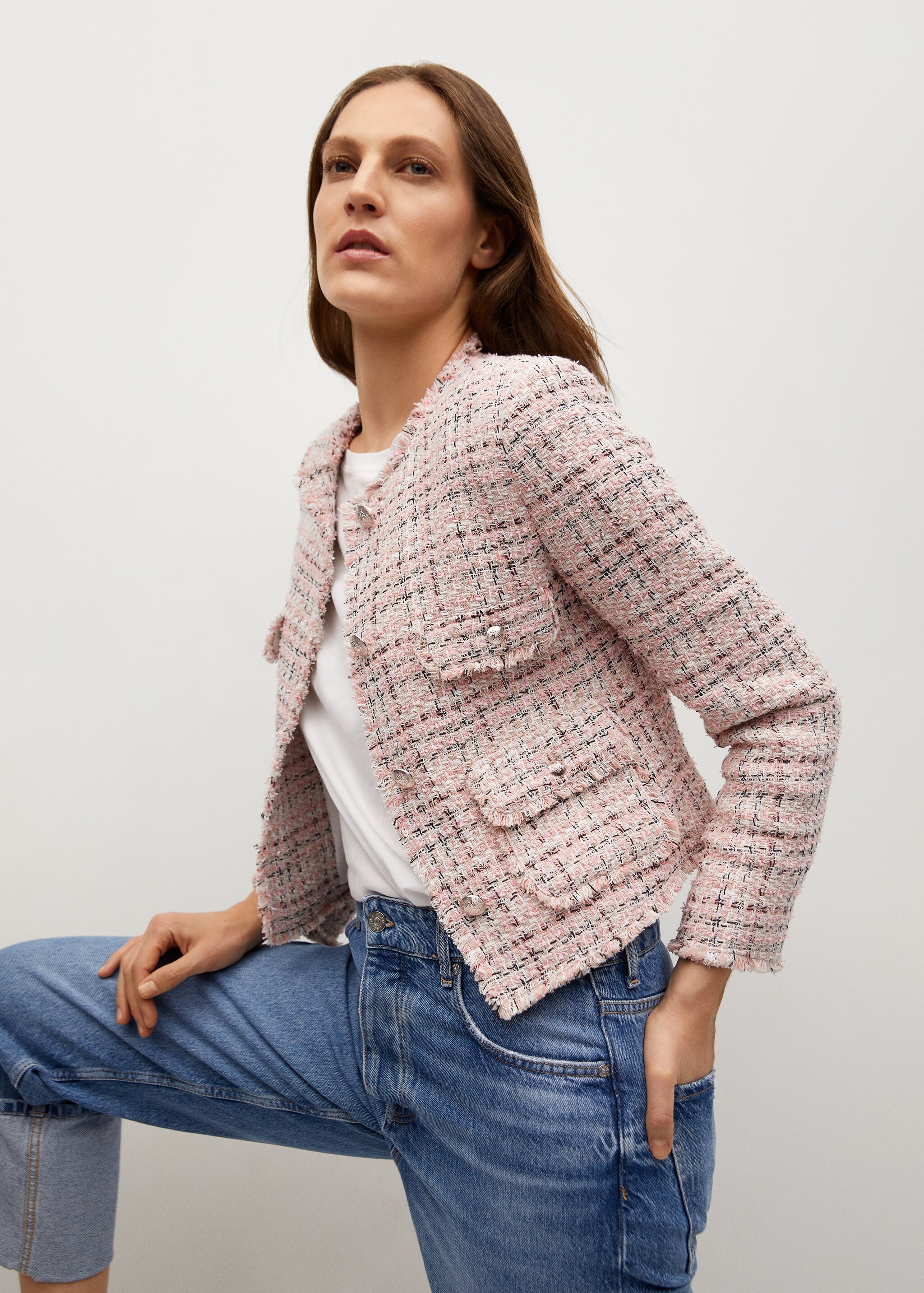 Tweed jacket with pockets - Details of the article 2