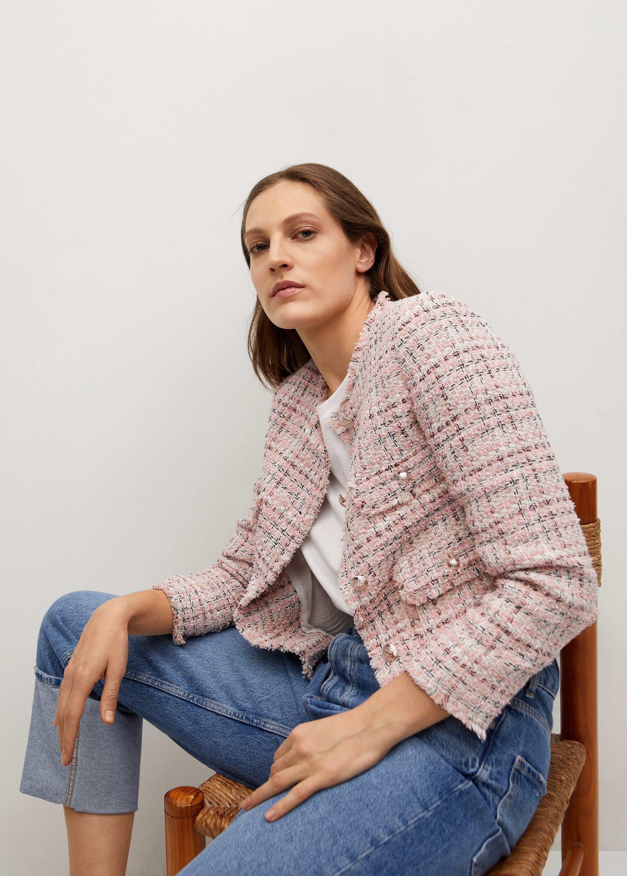 Tweed jacket with pockets - Details of the article 3