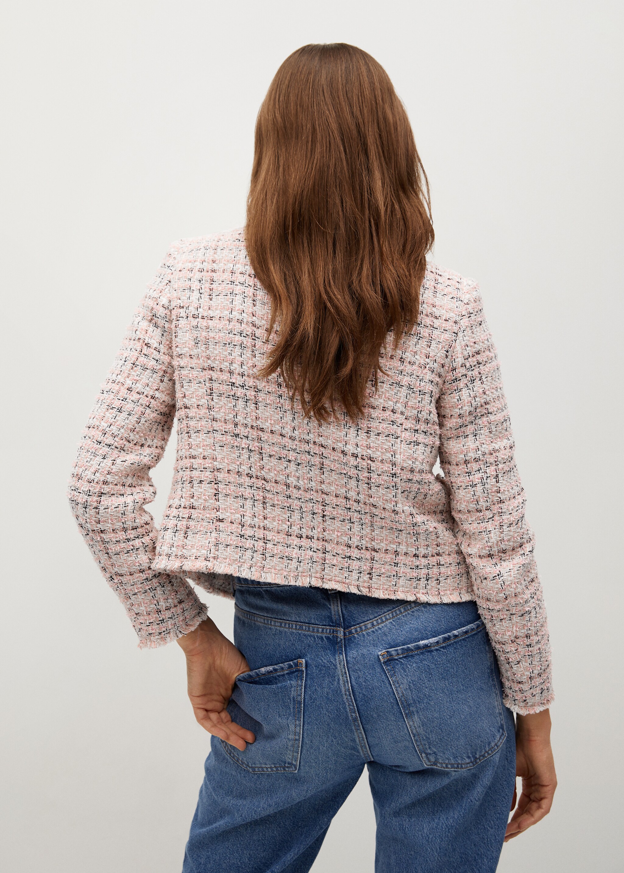 Tweed jacket with pockets - Reverse of the article