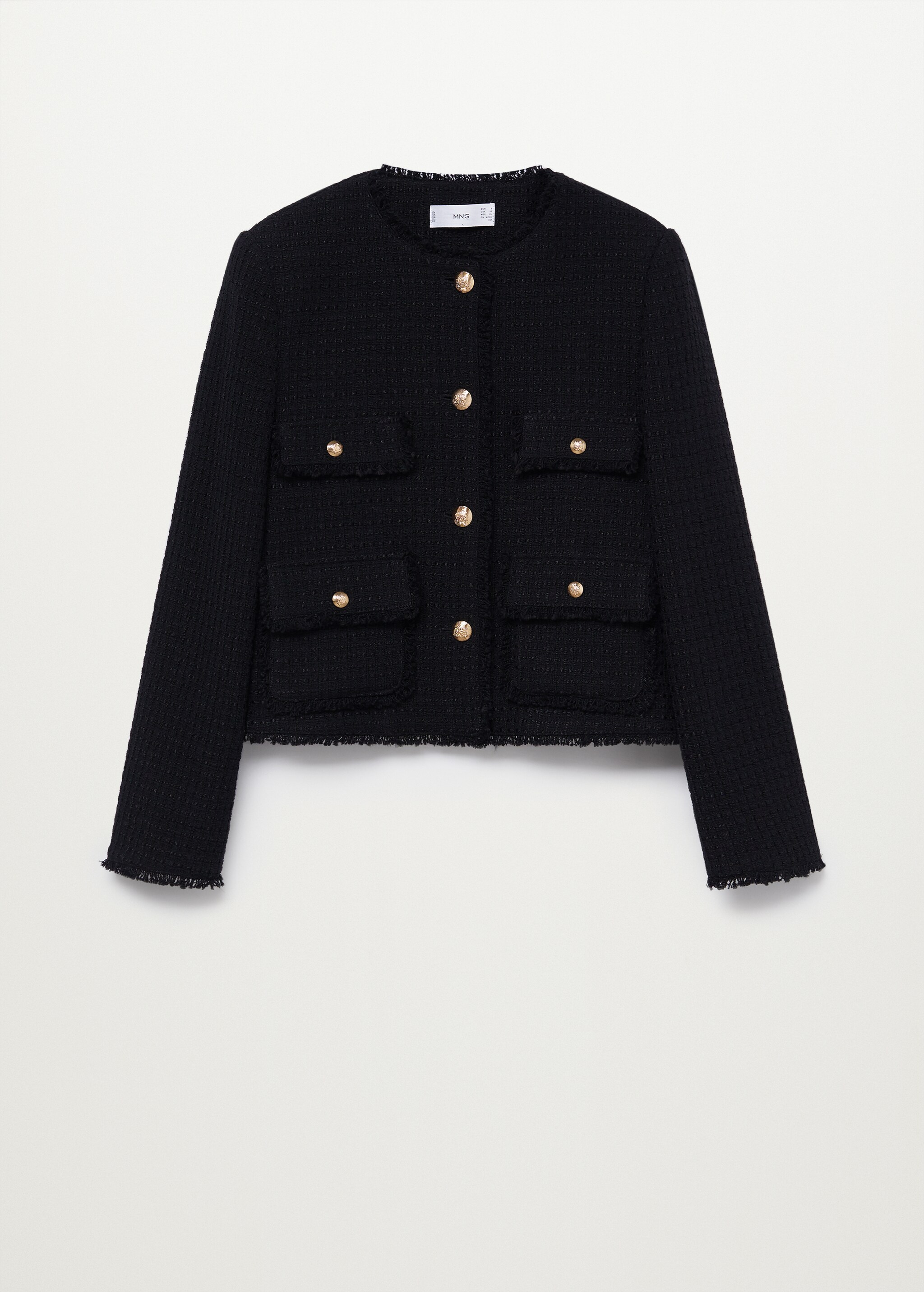 Tweed jacket with pockets - Article without model