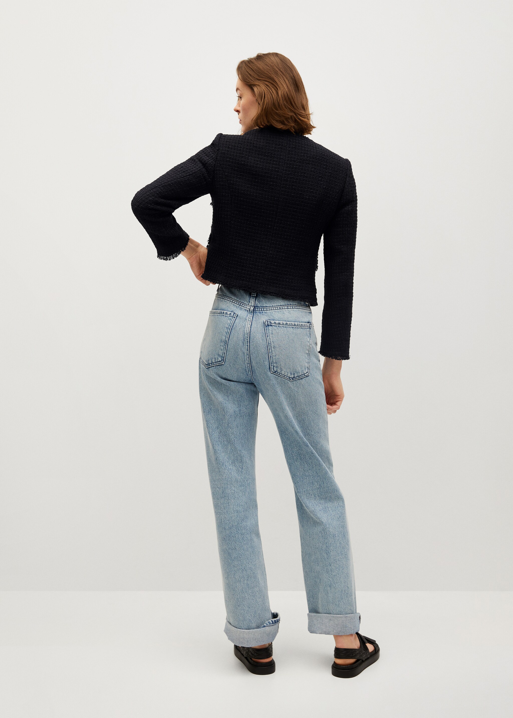 Tweed jacket with pockets - Reverse of the article