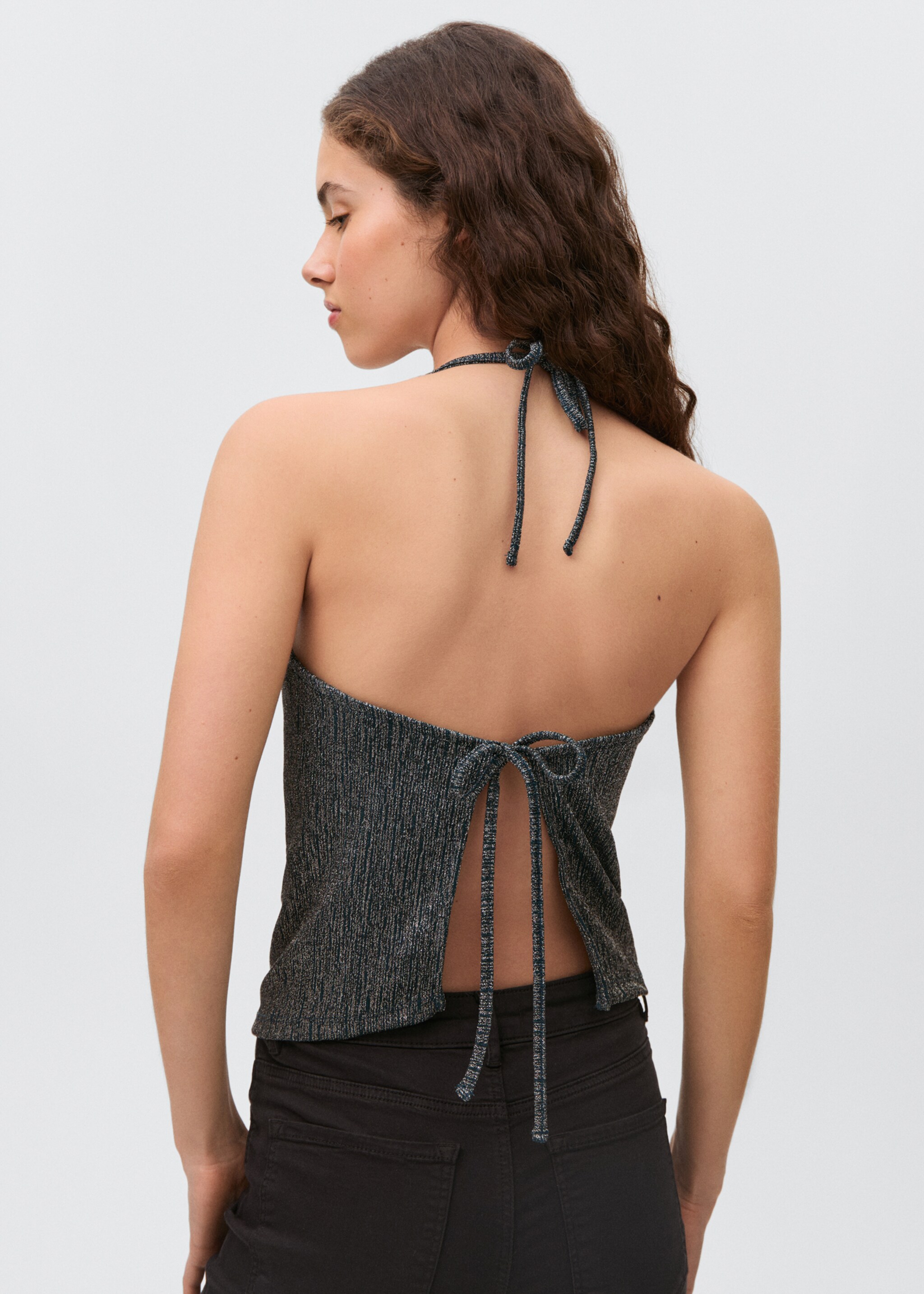 Metallic top - Reverse of the article, Petrol Blue. Ref: 87026342-00.