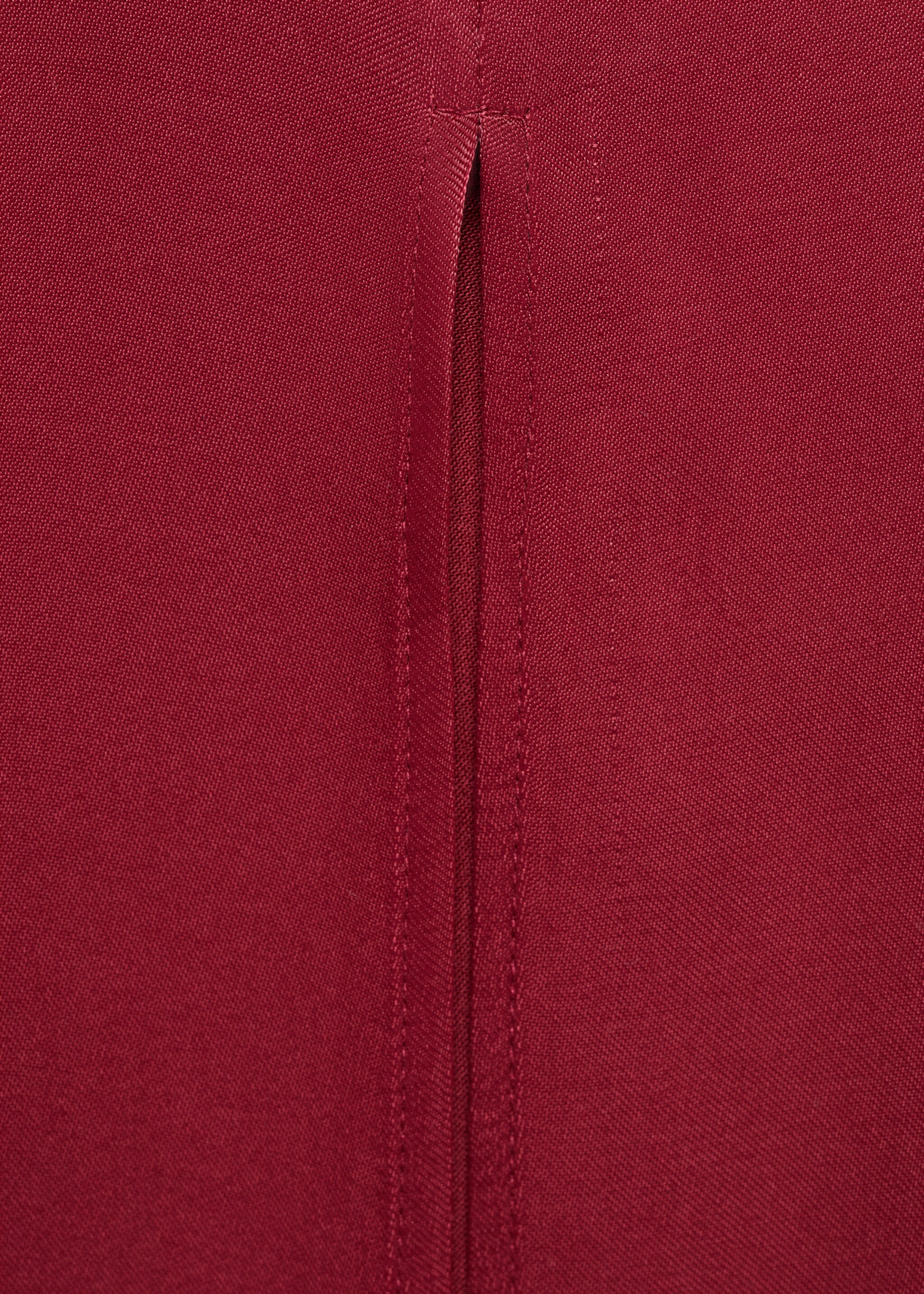 Satin halter neck dress - Details of the article 0, Maroon. Ref: 87026364-00.