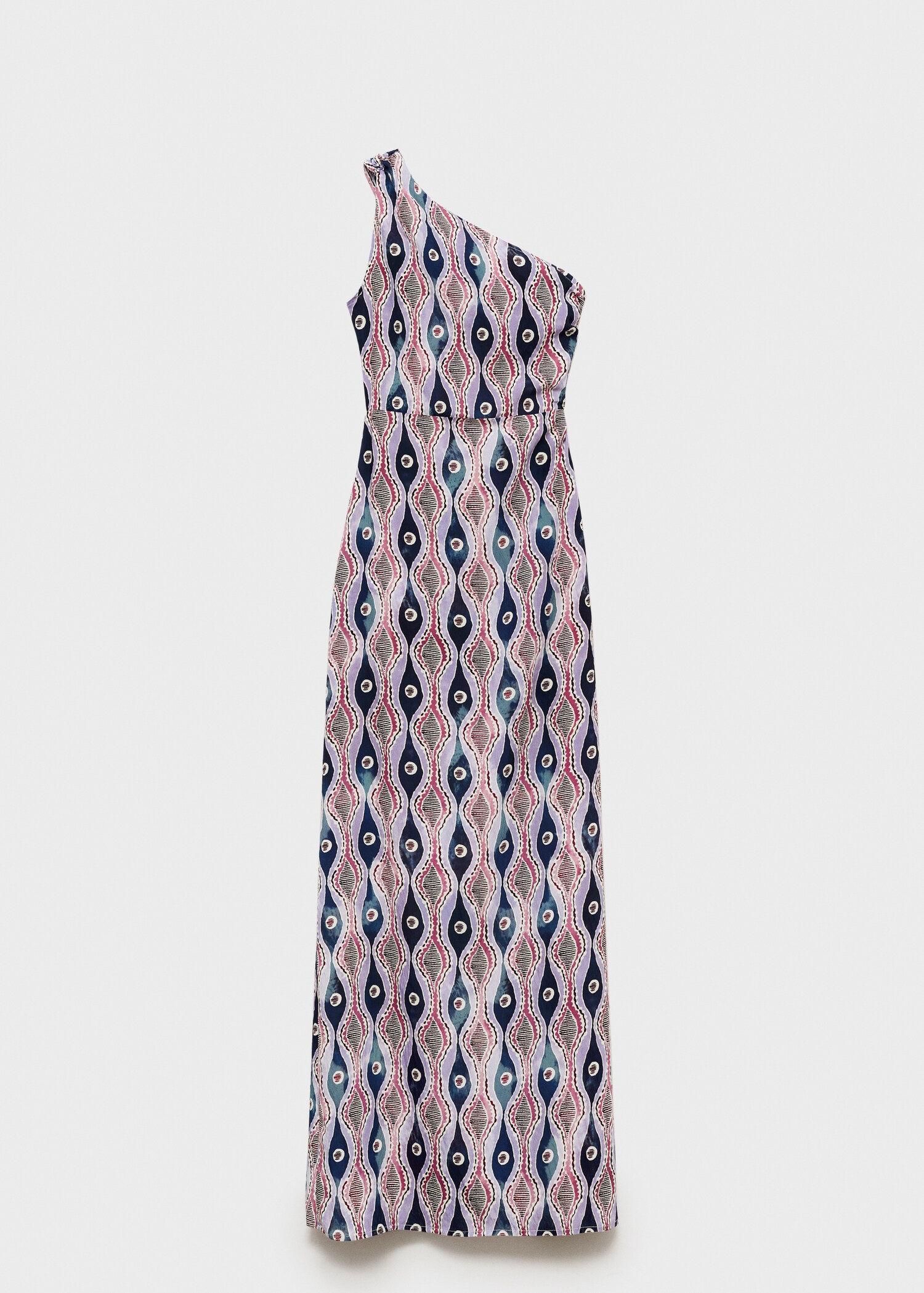 Asymmetrisk mönstrad klänning - Artikel utan modell