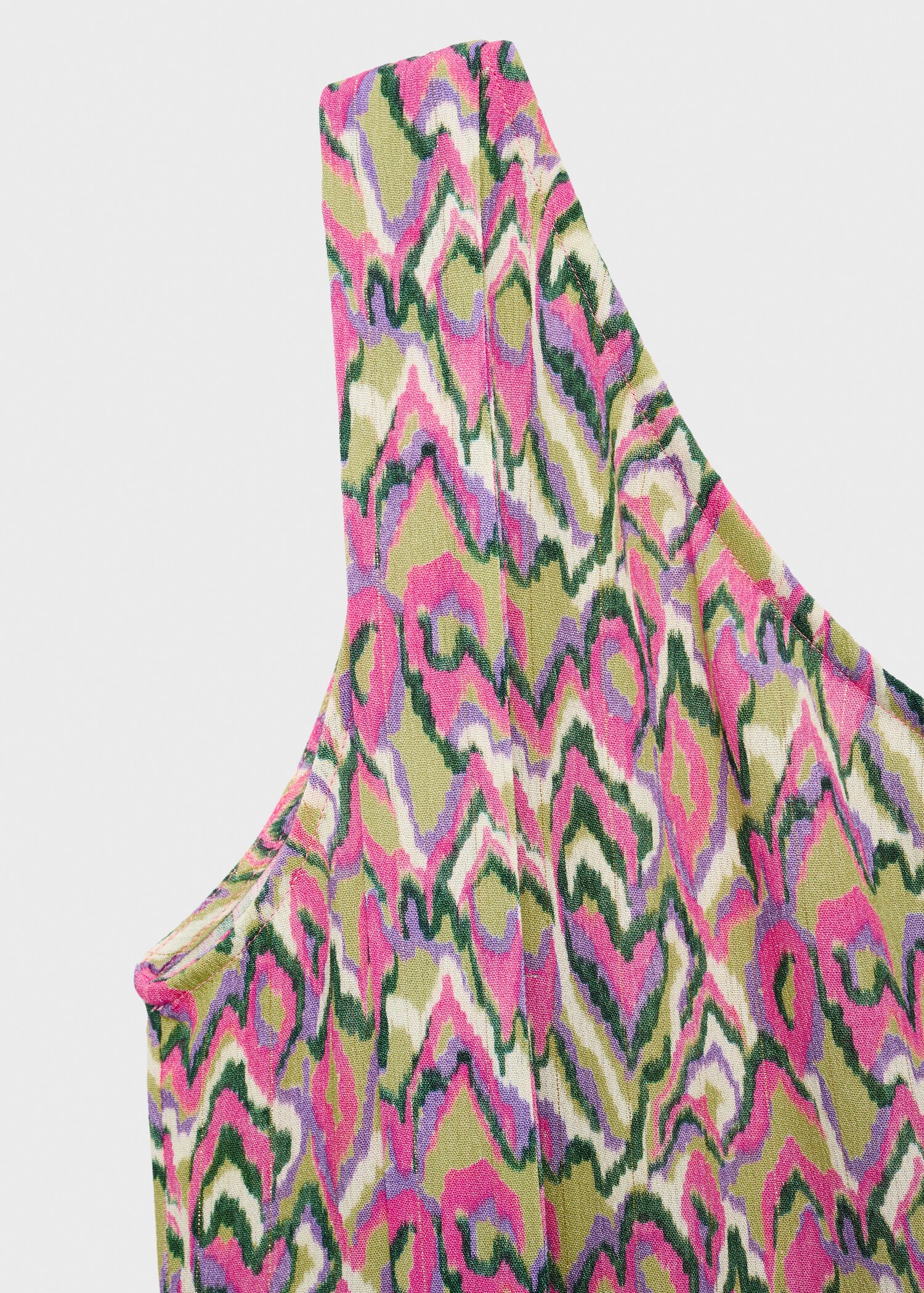 Bedrucktes Kleid mit Taillenband - Detail des Artikels 8