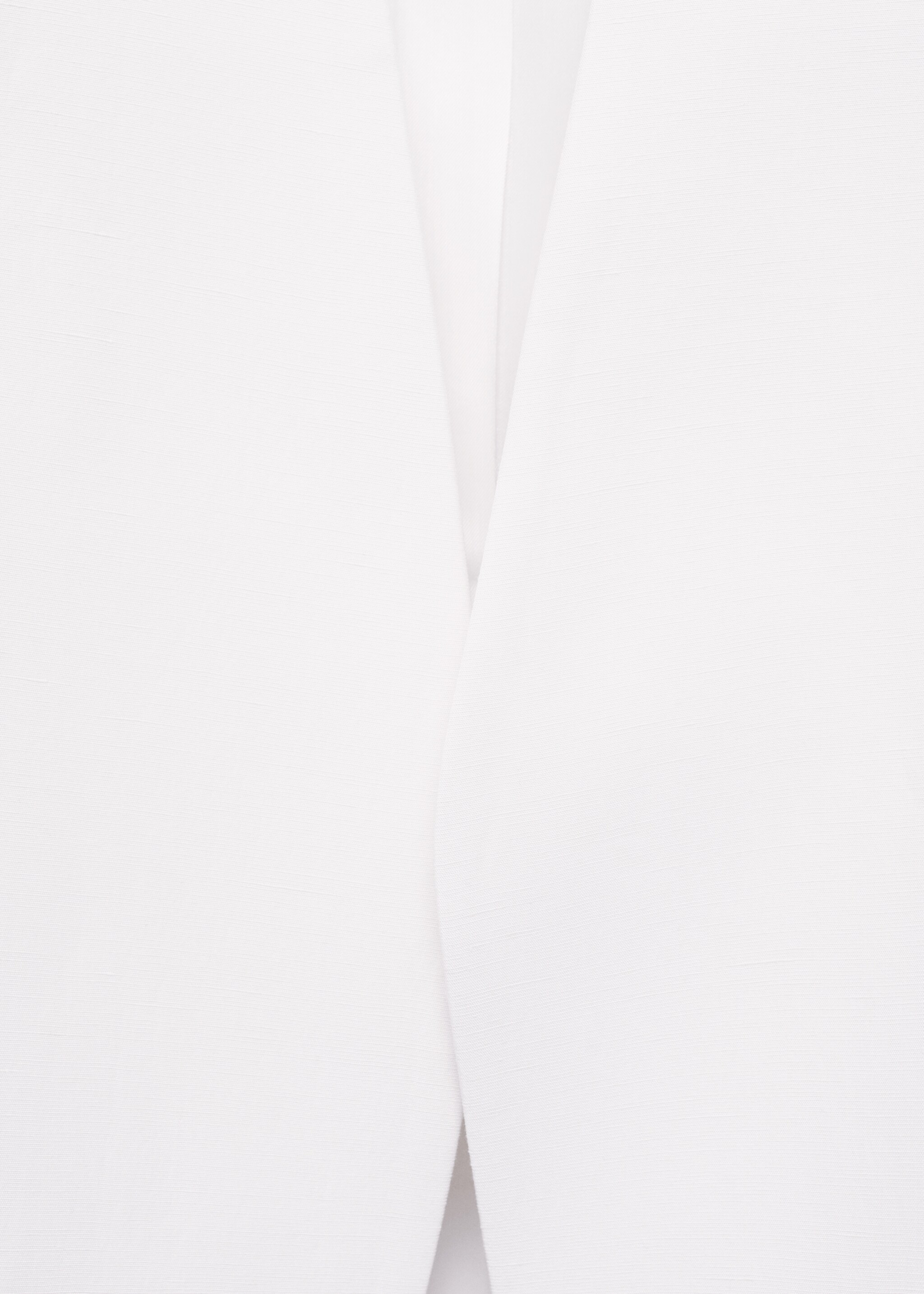 Lyocell and linen-blend jacket - Details of the article 0, Ecru. Ref: 87026375-00.