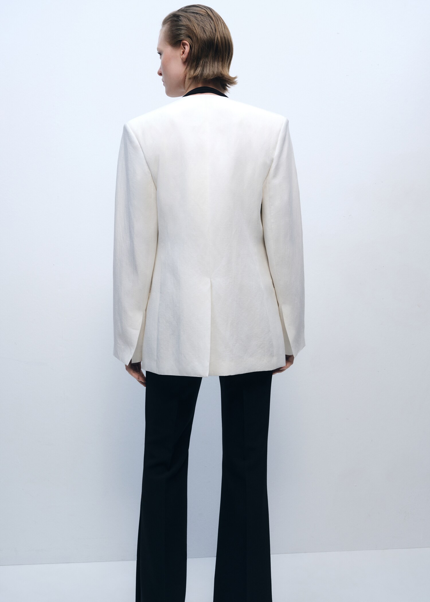 Lyocell and linen-blend jacket - Reverse of the article