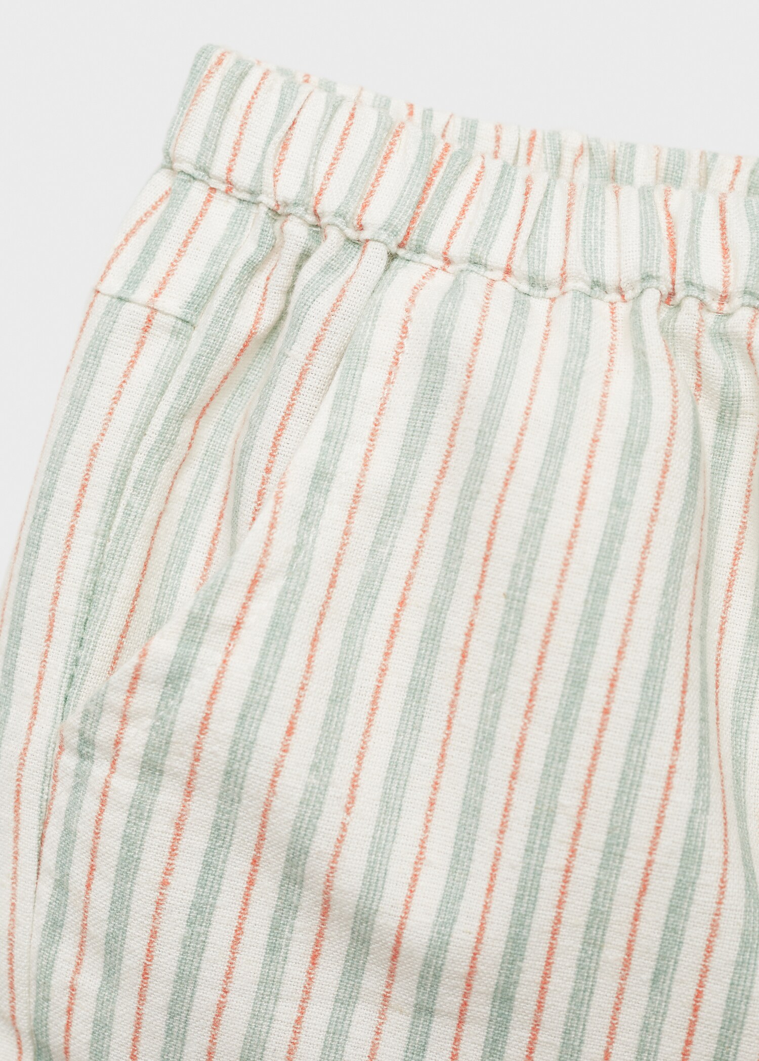 Striped linen shorts - Details of the article 8
