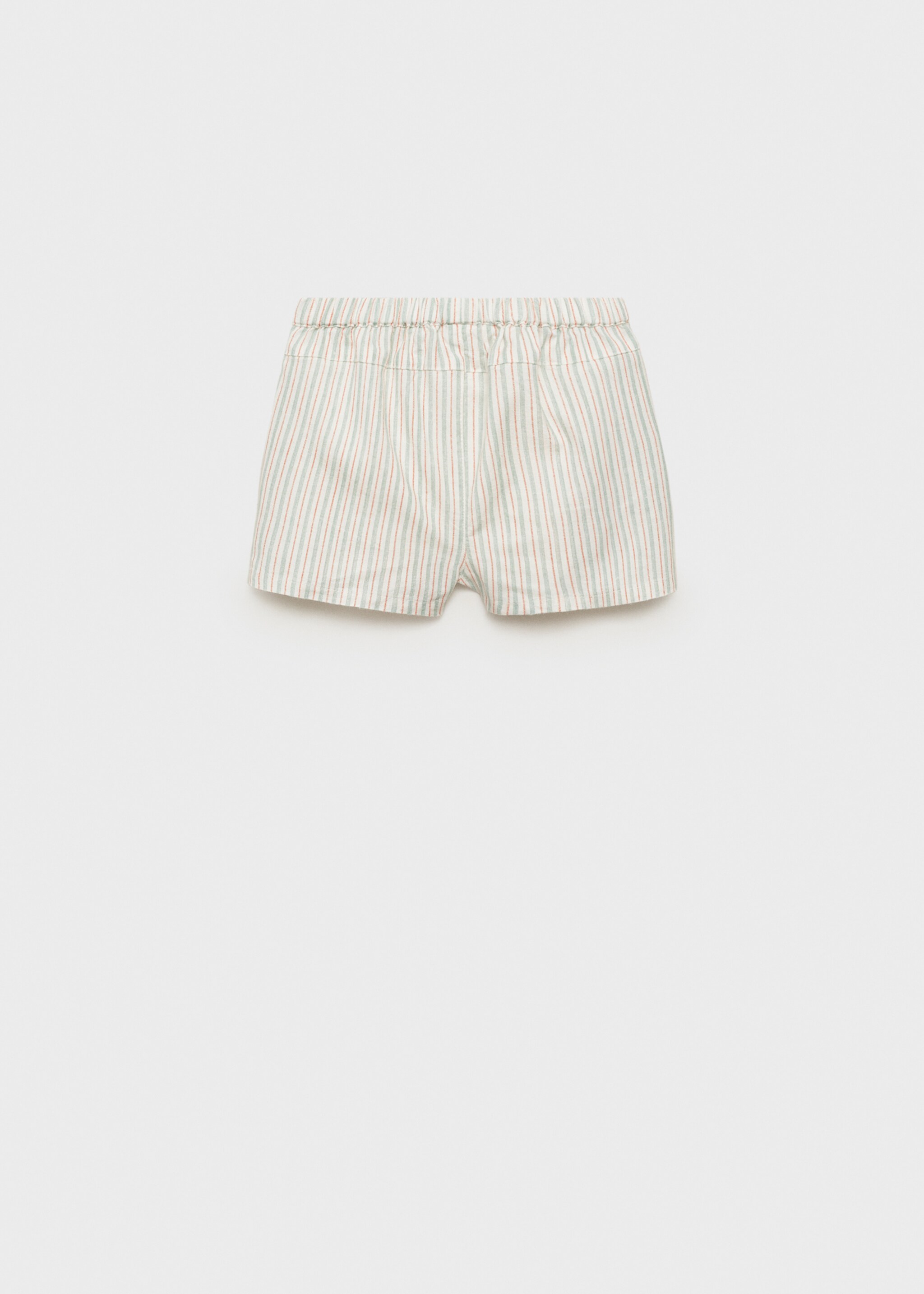 Striped linen shorts - Reverse of the article, Off White. Ref: 87026719-00.
