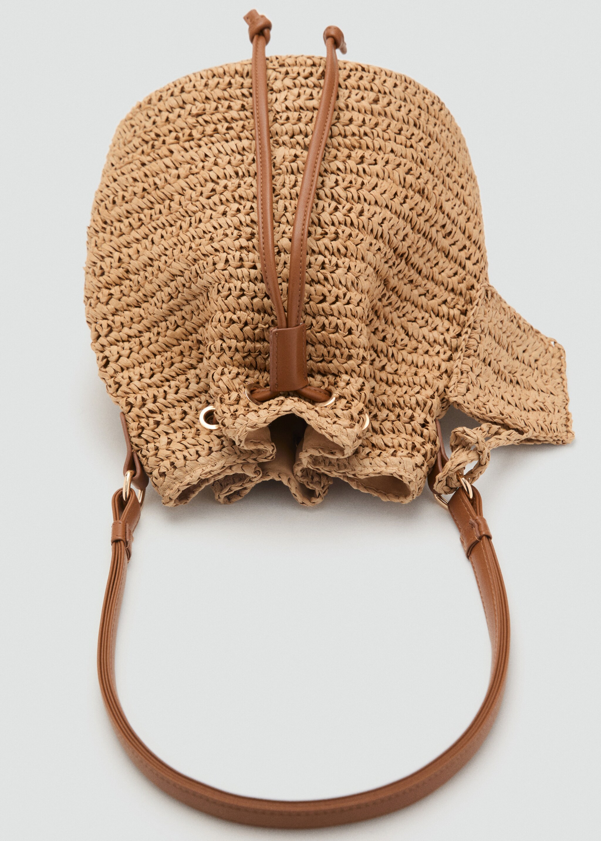 Sac porté épaule fibre naturelle - Détail de l'article 3, Beige. Ref: 87026725-00.