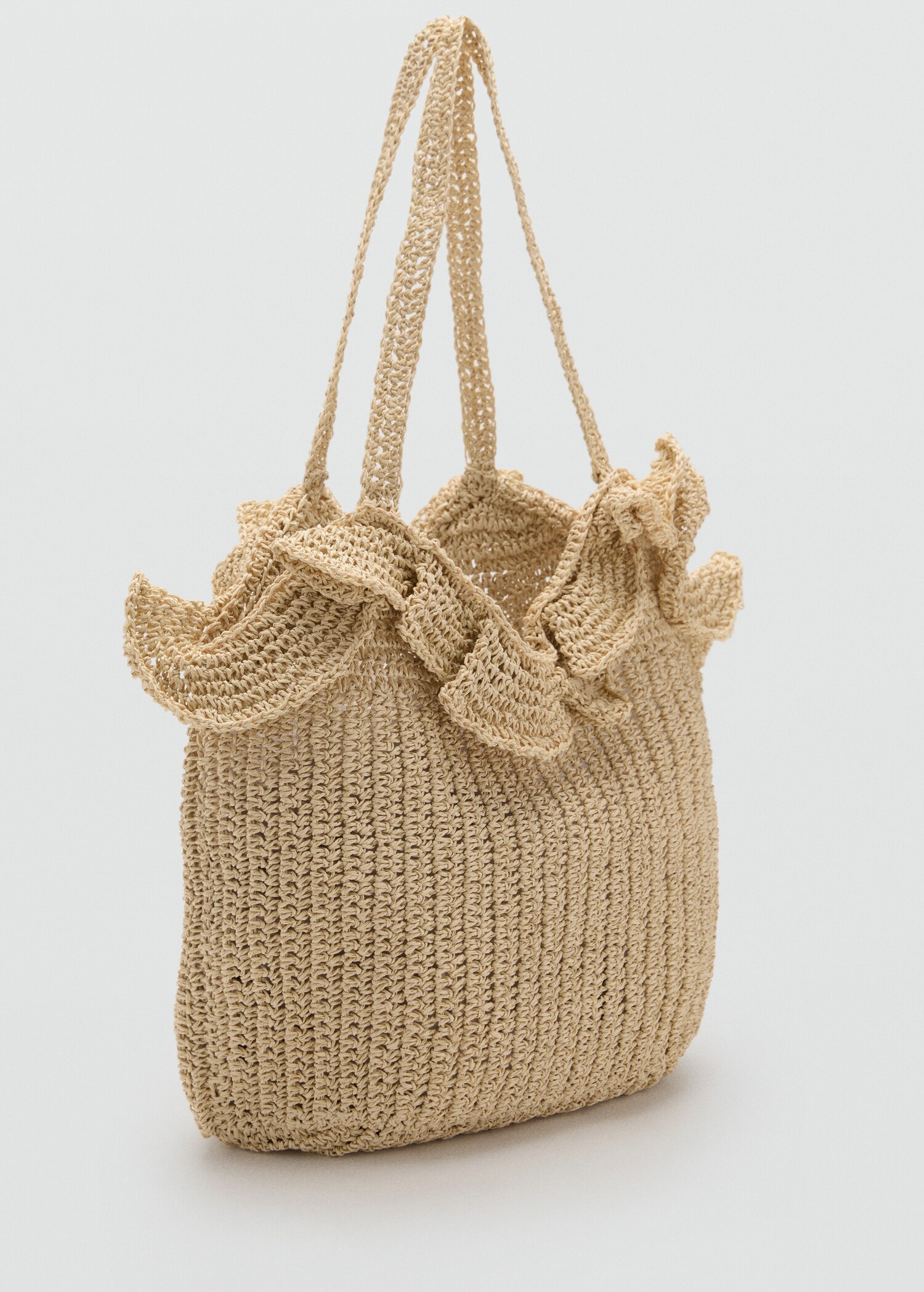 Sac seau fibre naturelle - Plan moyen