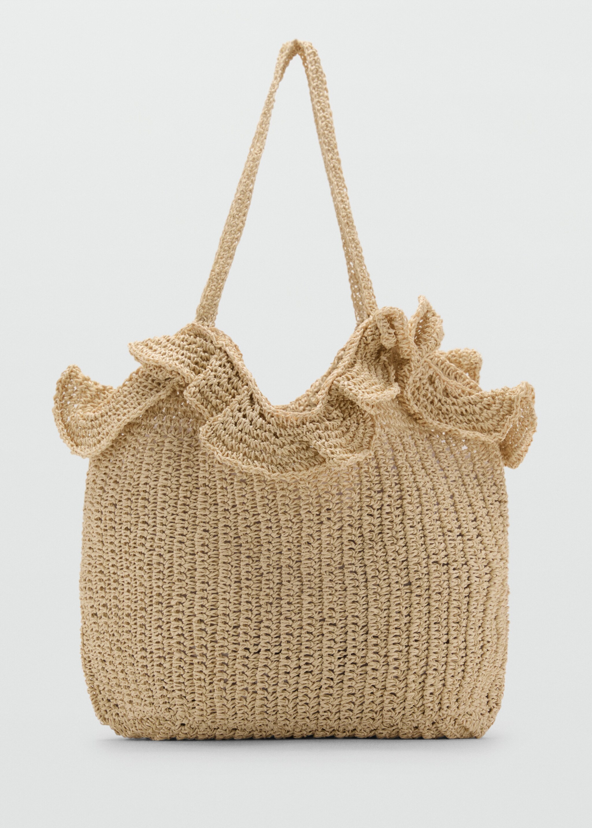 Sac seau fibre naturelle - Article sans modèle, Sable. Ref: 87026727-00.