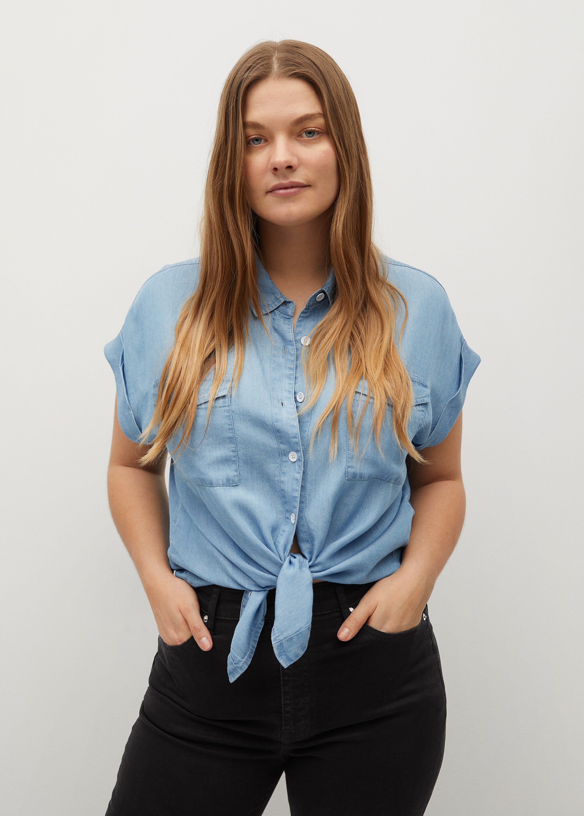 Camisa lyocell denim - Detalle del artículo 3