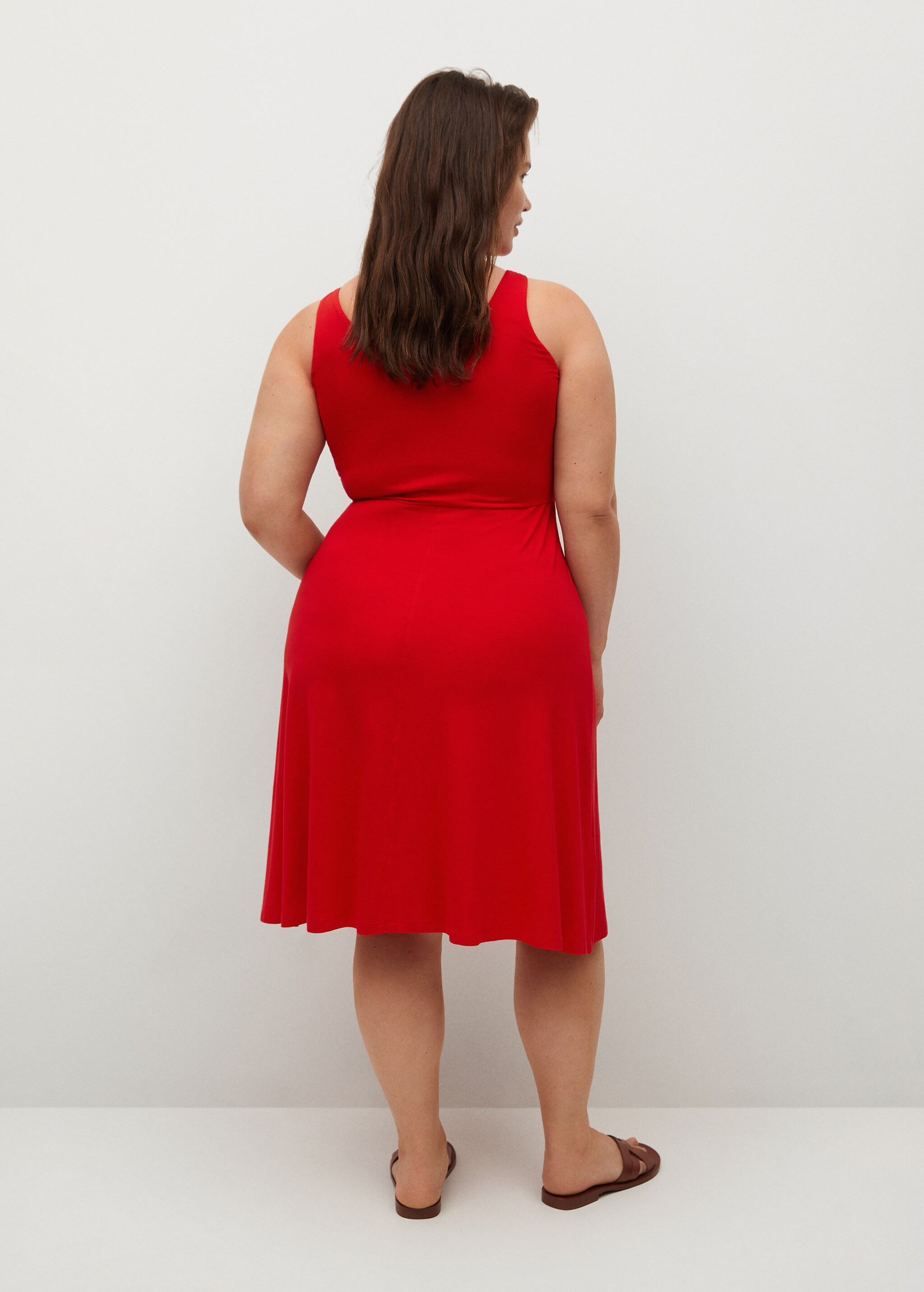 Vestido punto botones - Reverso del artículo