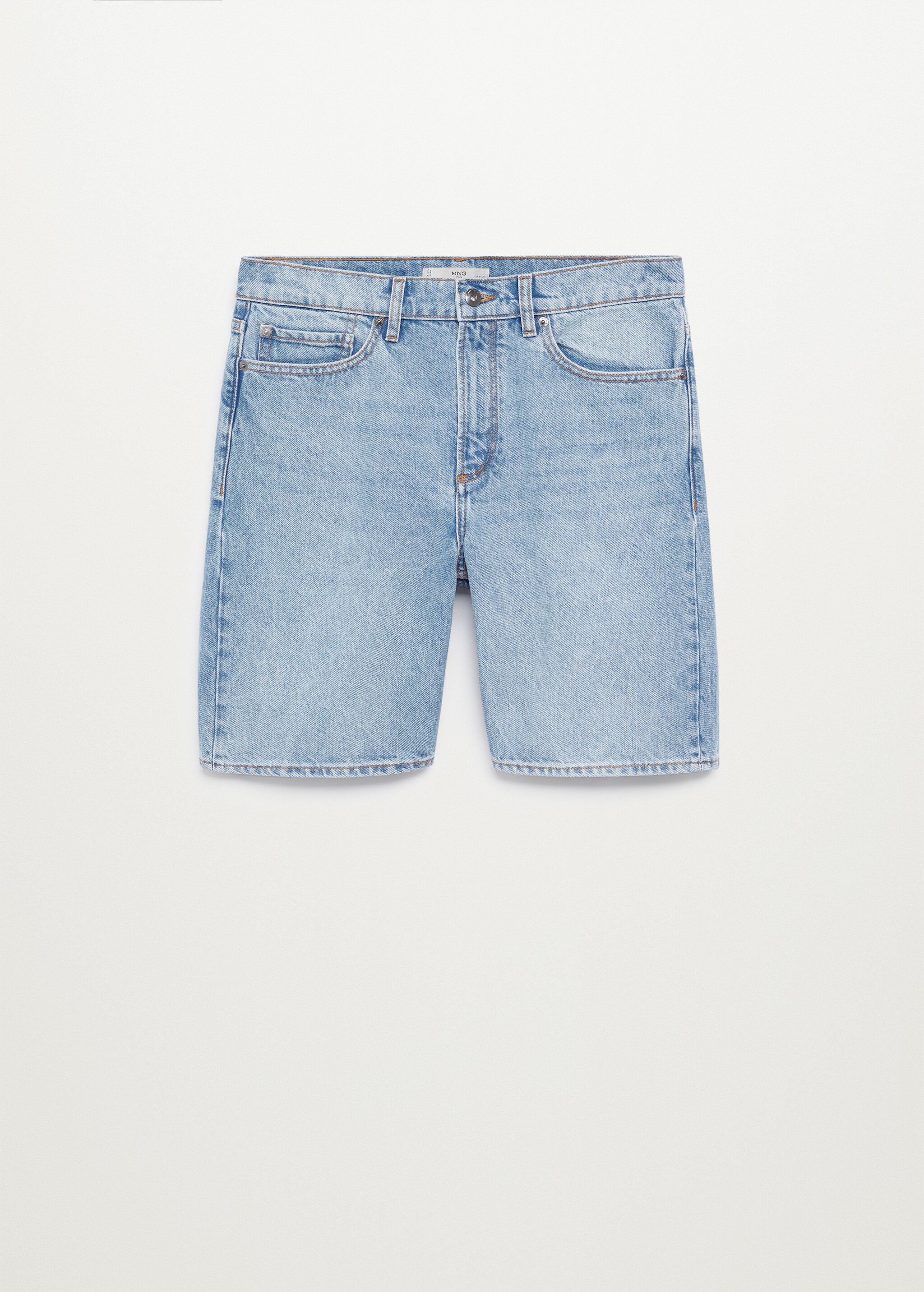 Bermudas denim relaxed lavado medio - Artículo sin modelo