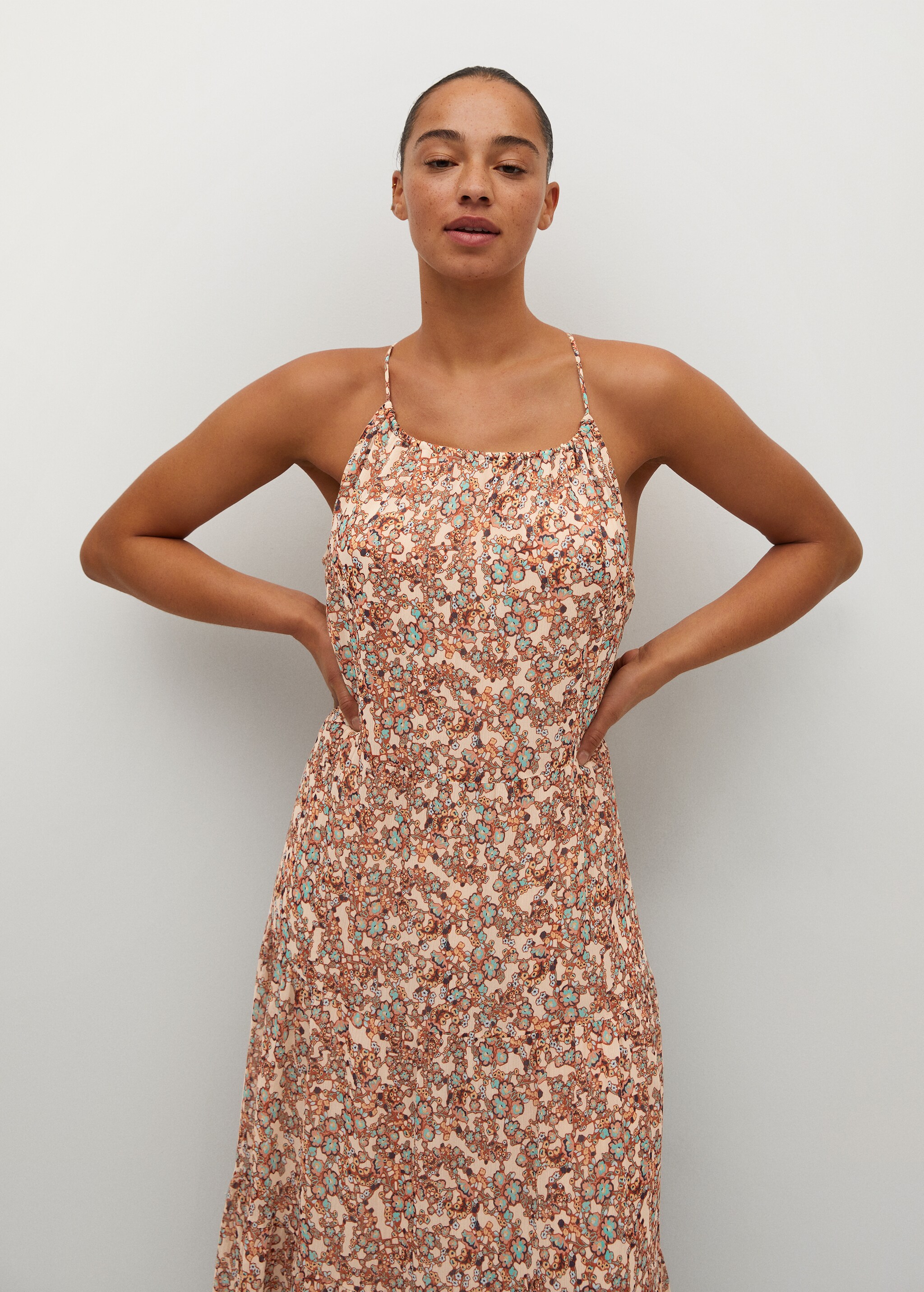 Flowy flower printed dress - Medium plane