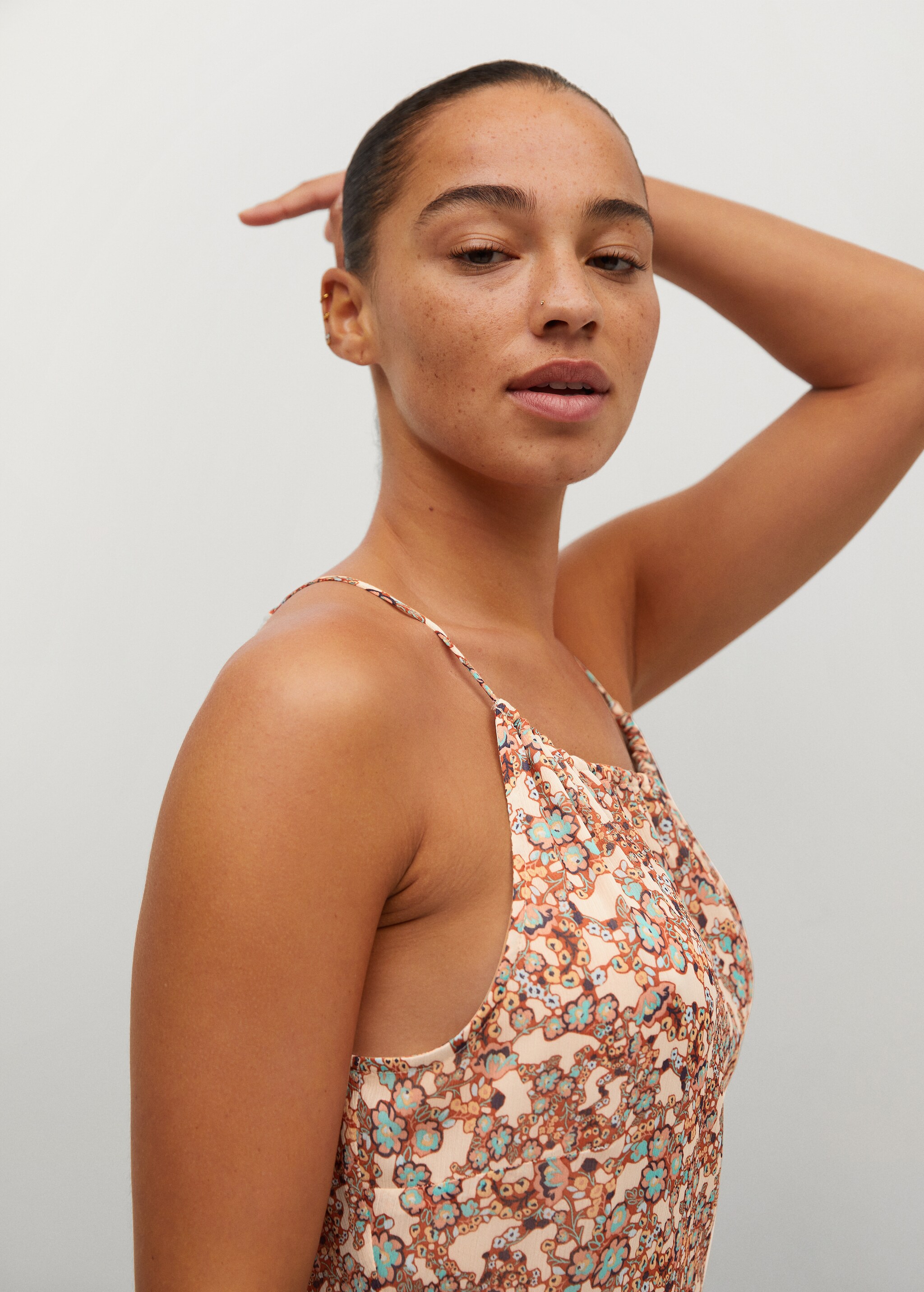 Flowy flower printed dress - Details of the article 2