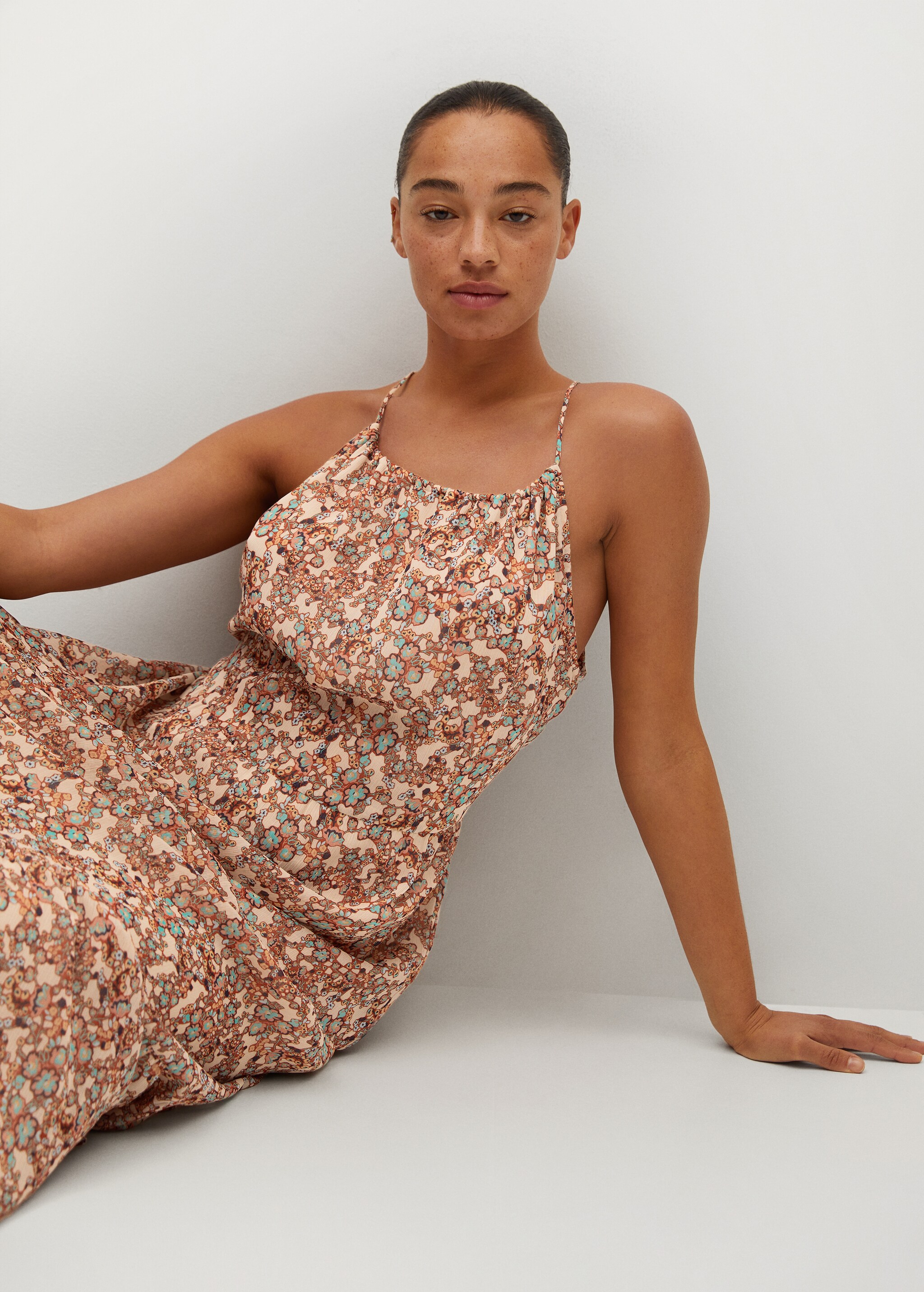 Flowy flower printed dress - Details of the article 3