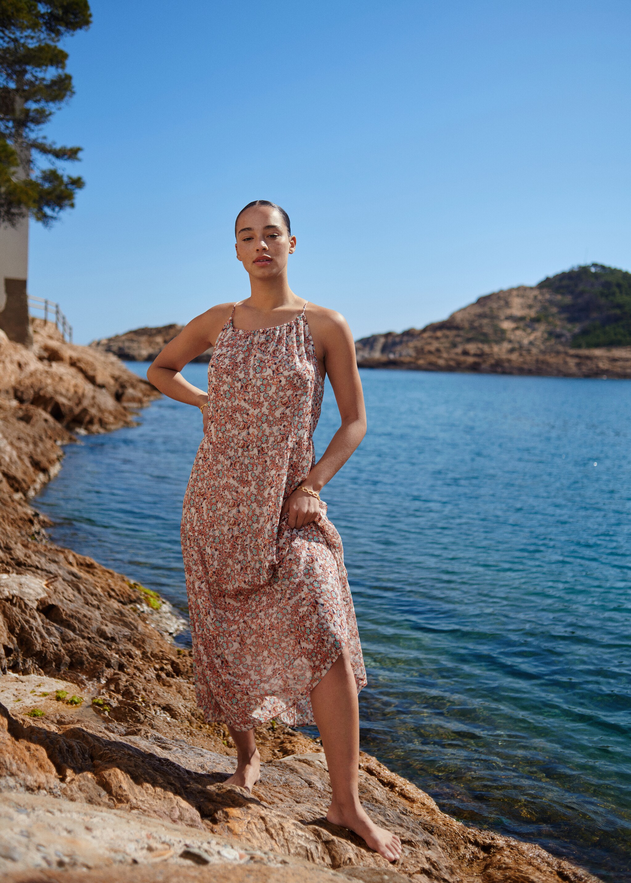 Flowy flower printed dress - Details of the article 5
