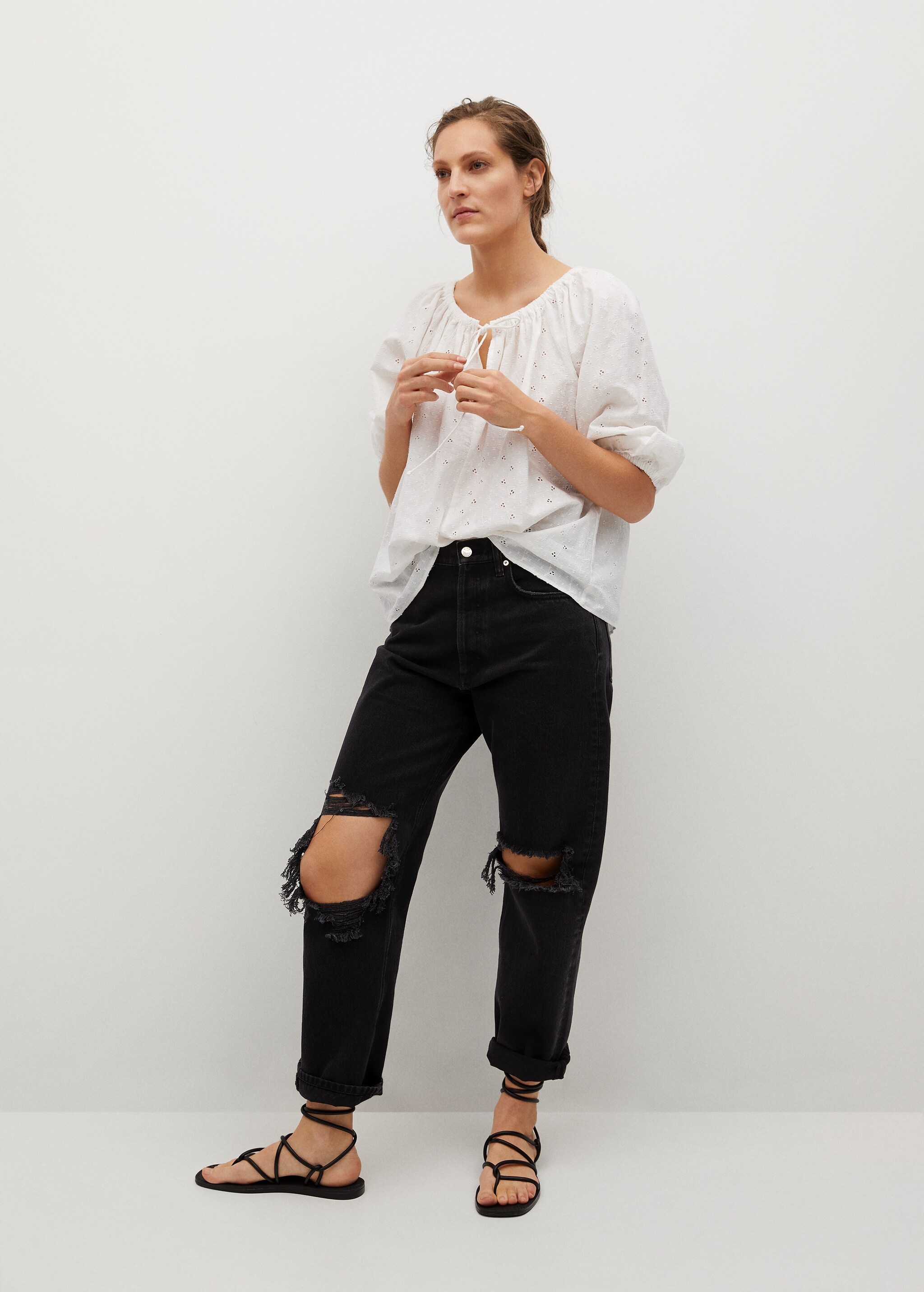 Blusa algodón bordado suizo - Detalle del artículo 3