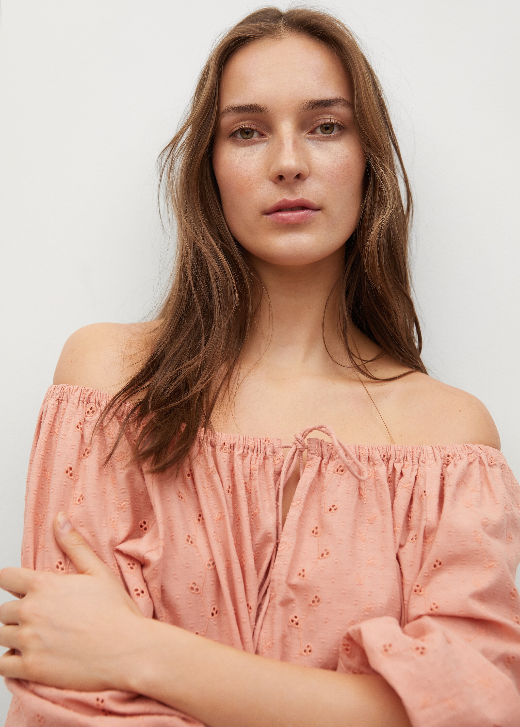 Blusa algodón bordado suizo - Detalle del artículo 1