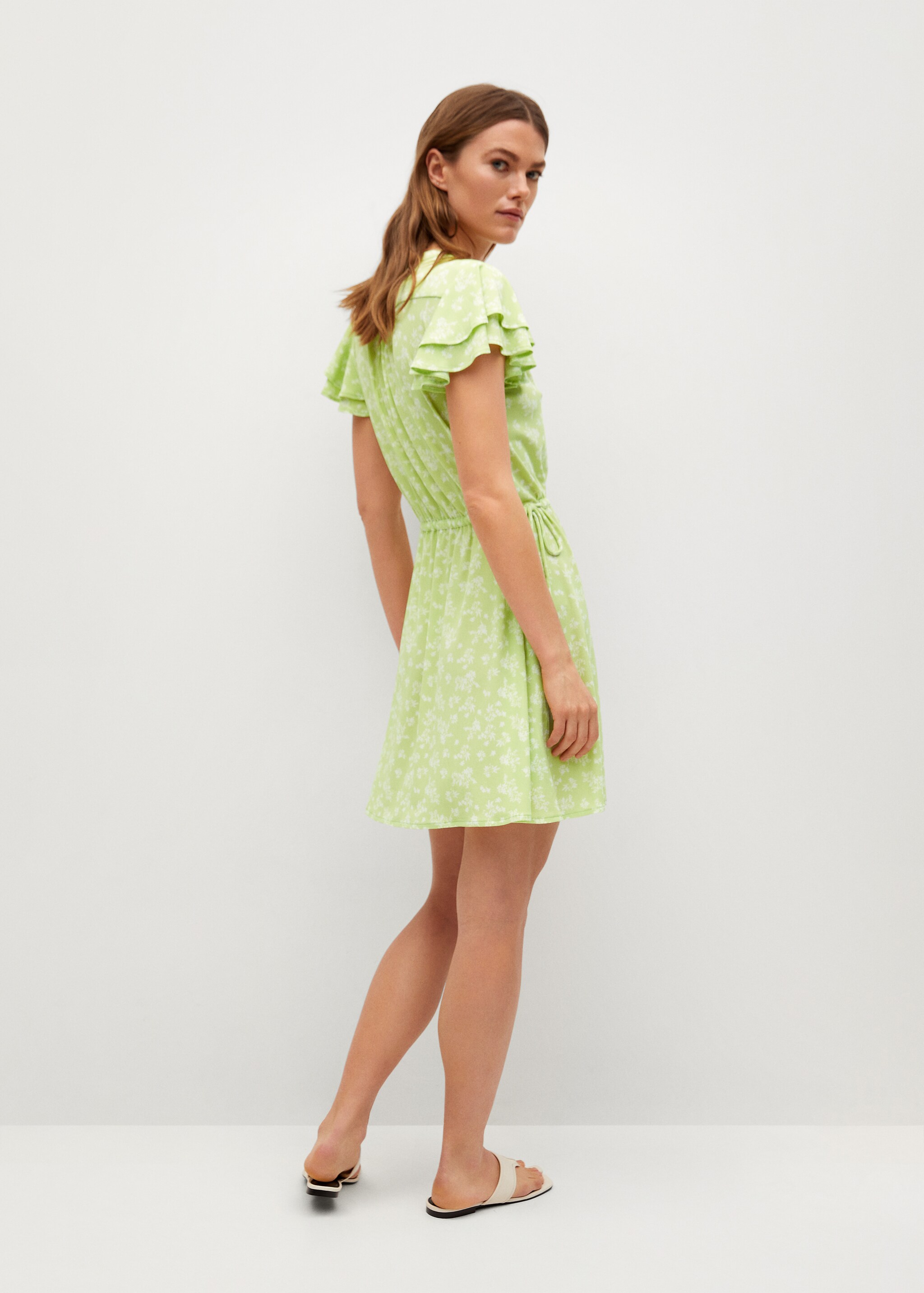 Vestido estampado flores - Reverso del artículo