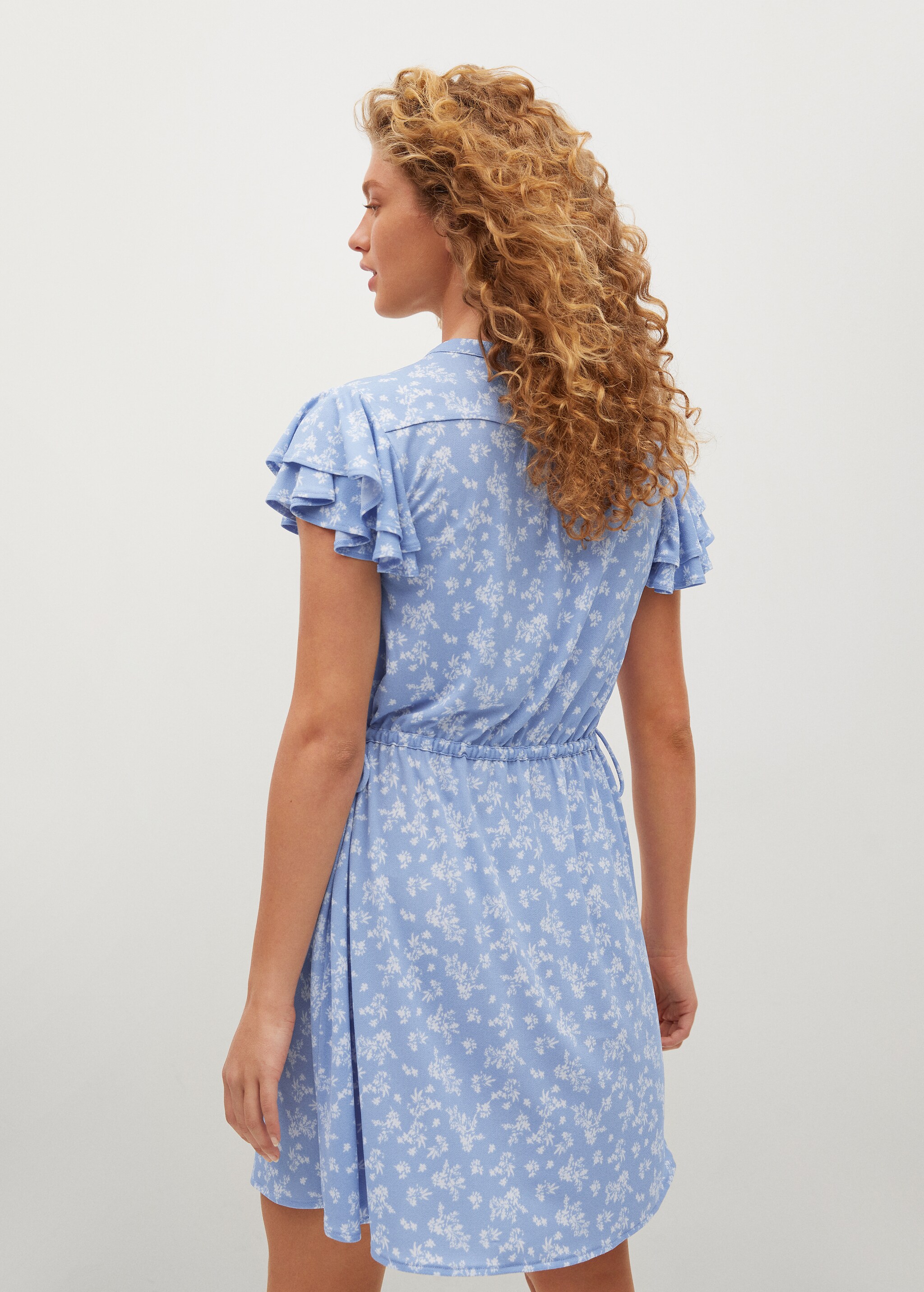 Vestido estampado flores - Reverso del artículo