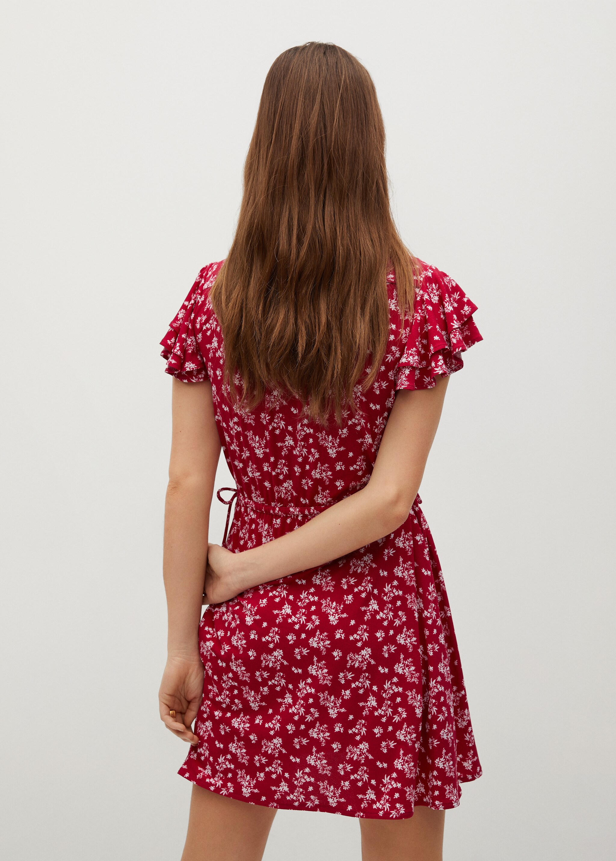Vestido estampado flores - Reverso del artículo
