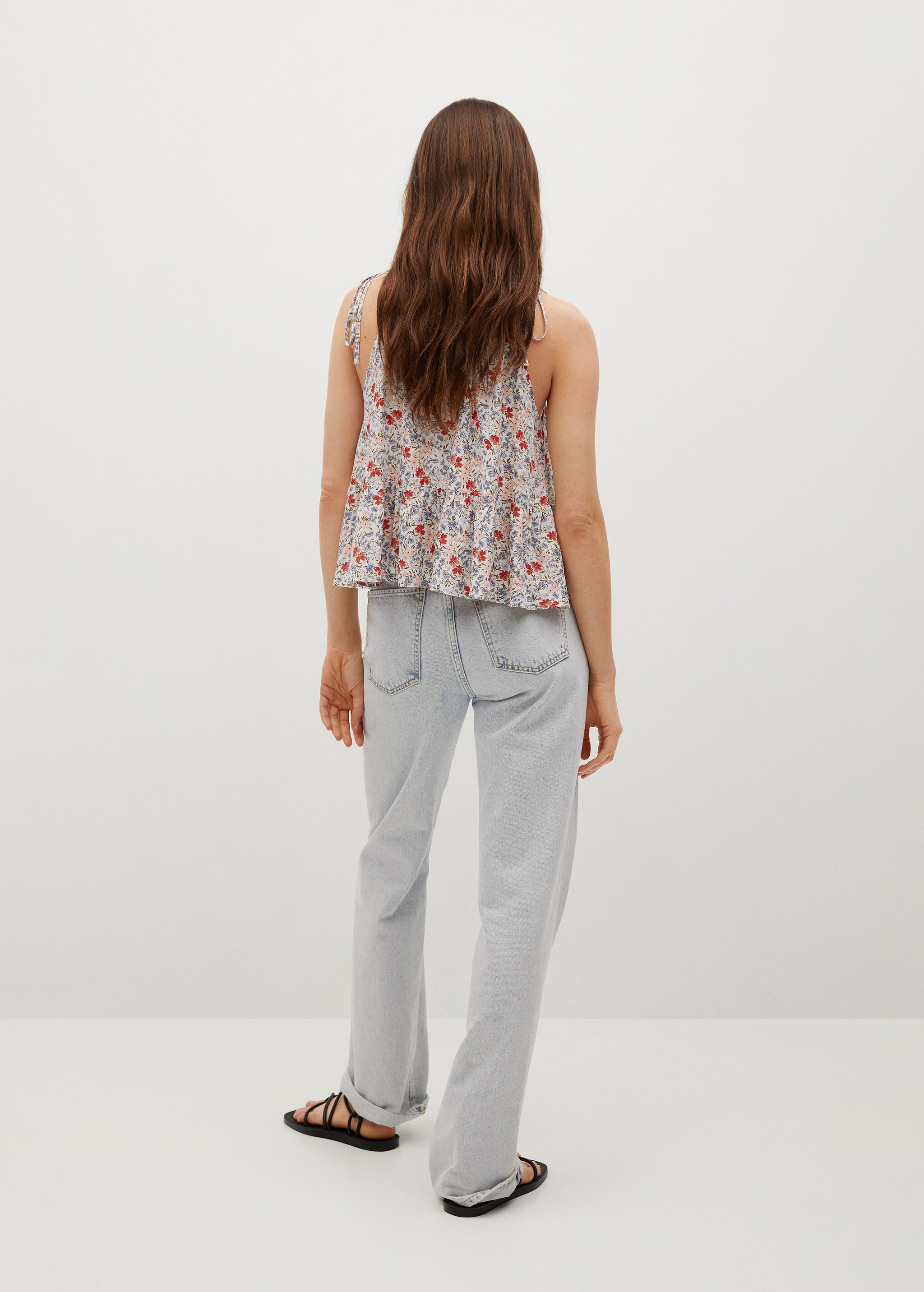 Ruffle printed top - Reverse of the article