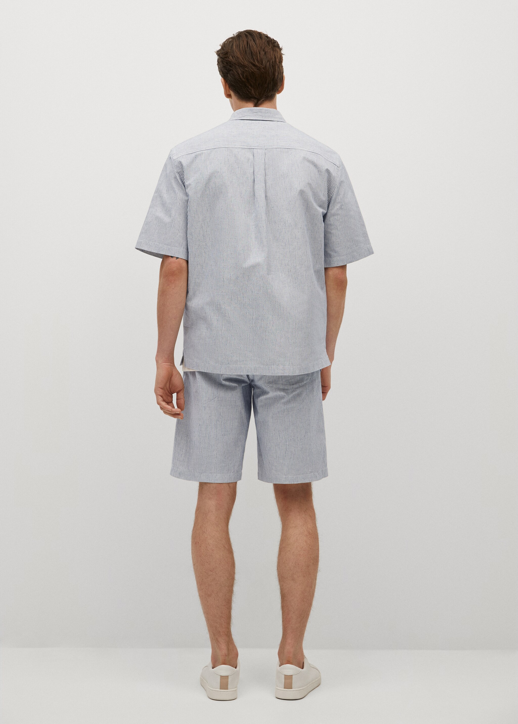 Camisa regular fit algodón rayas - Reverso del artículo