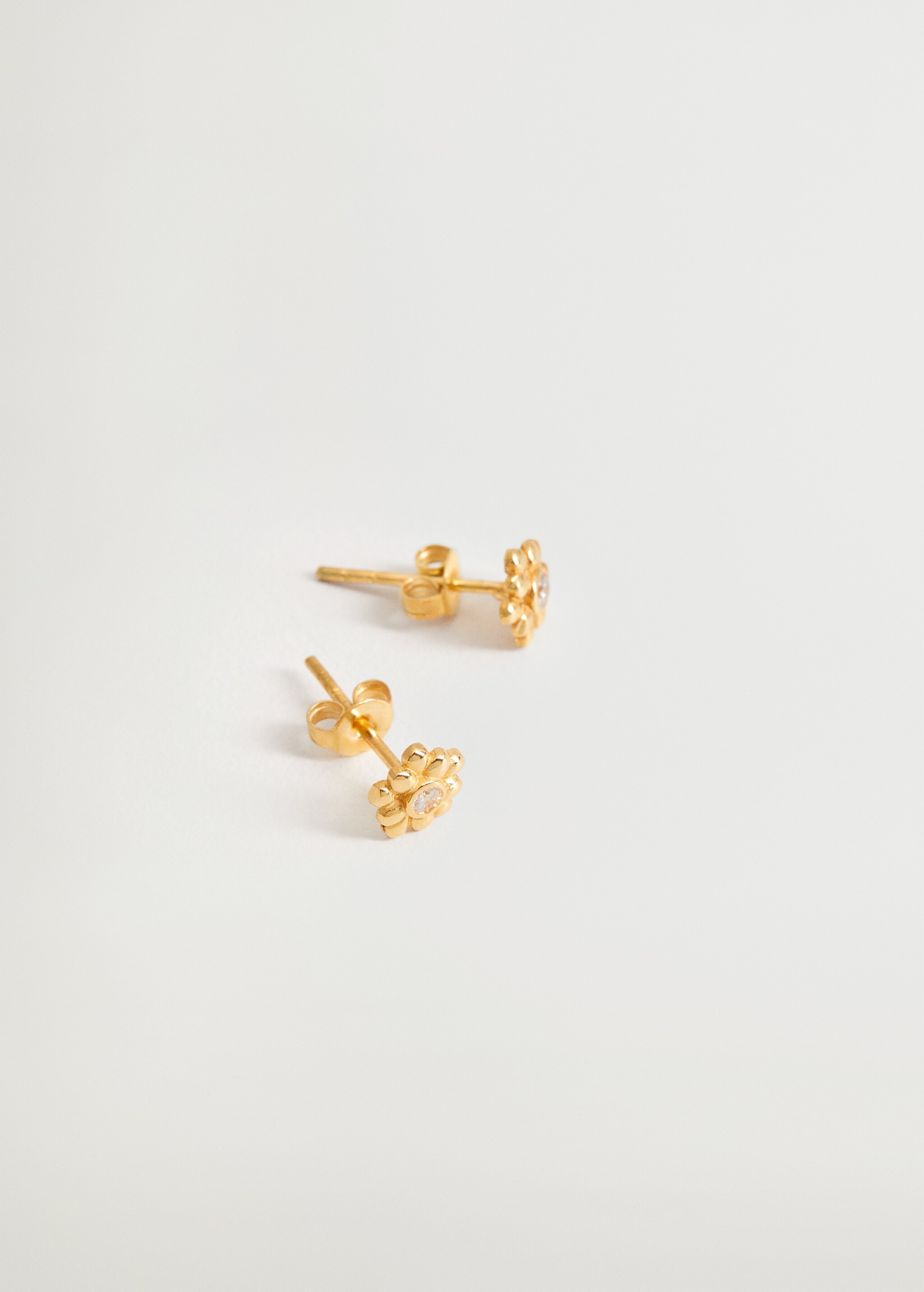 Pendientes flor cristal - Plano medio