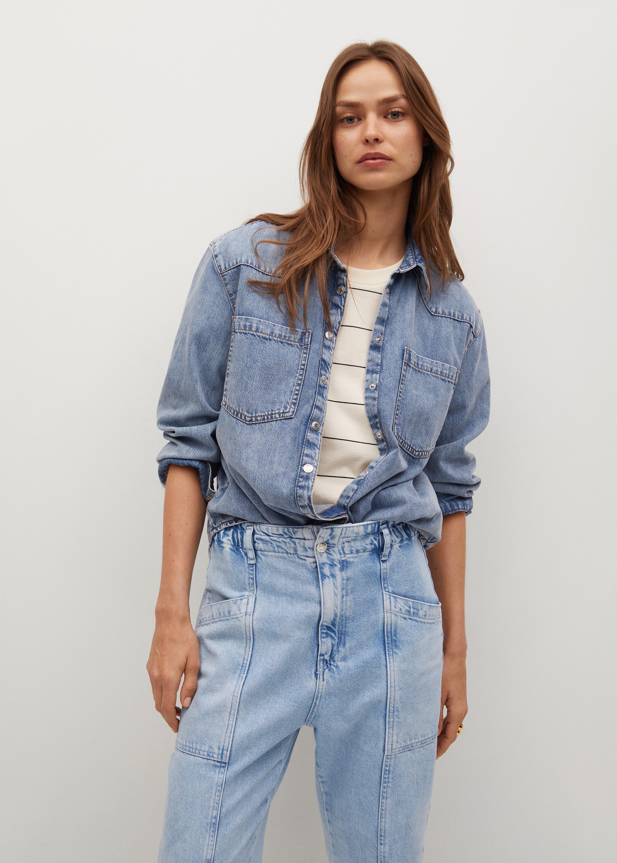 Jeans slouchy tiro alto - Detalle del artículo 1