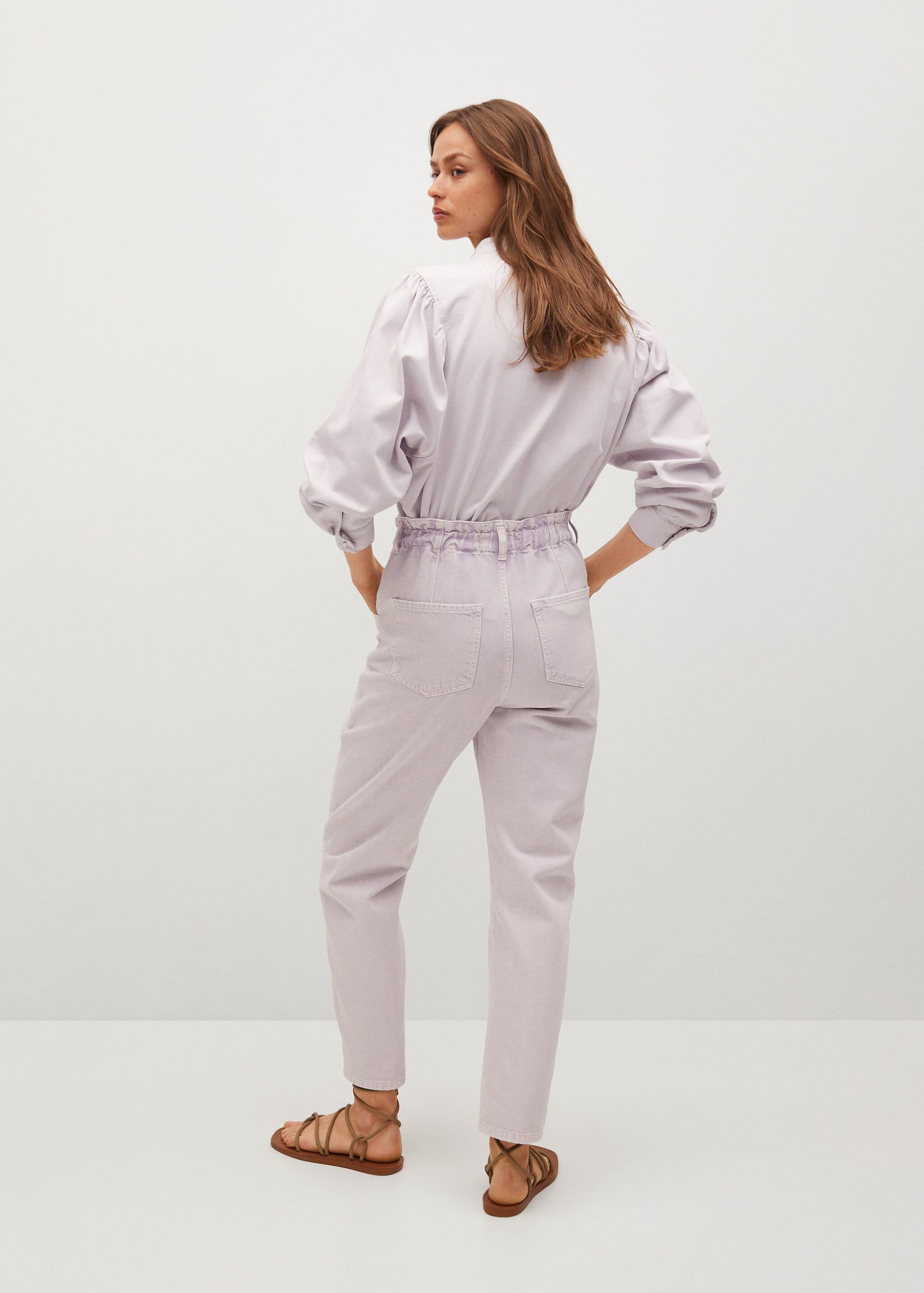 Jeans slouchy tiro alto - Reverso del artículo