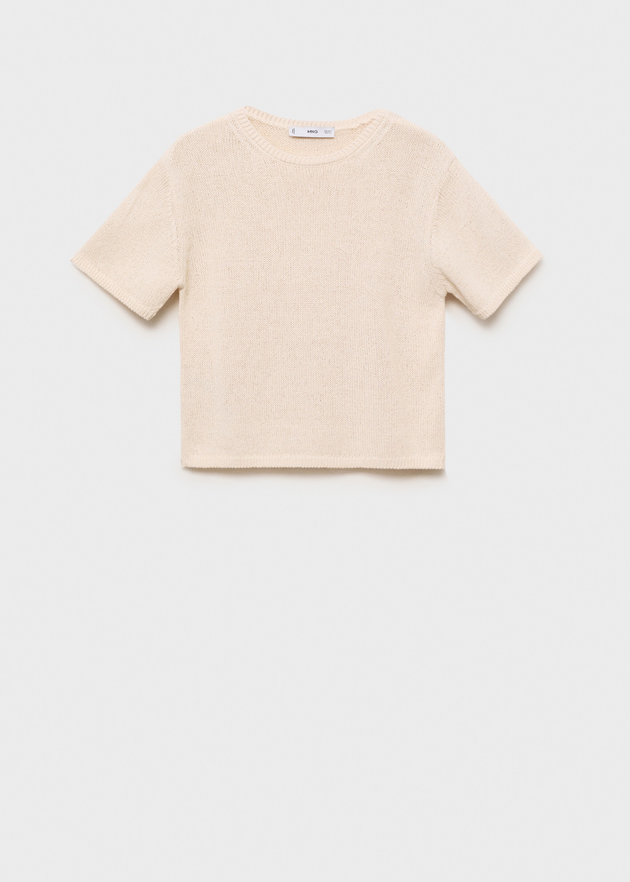 Jersei cotó punt màniga curta - Article sense model, Gris clar/pastel. Ref: 87027166-00.