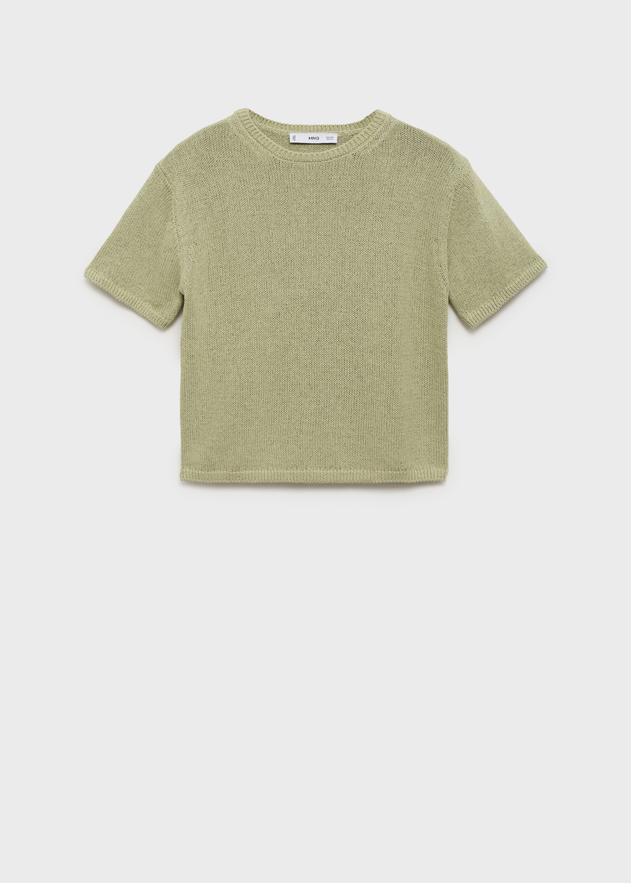 Jersei cotó punt màniga curta - Article sense model, Verd aigua. Ref: 87027166-00.