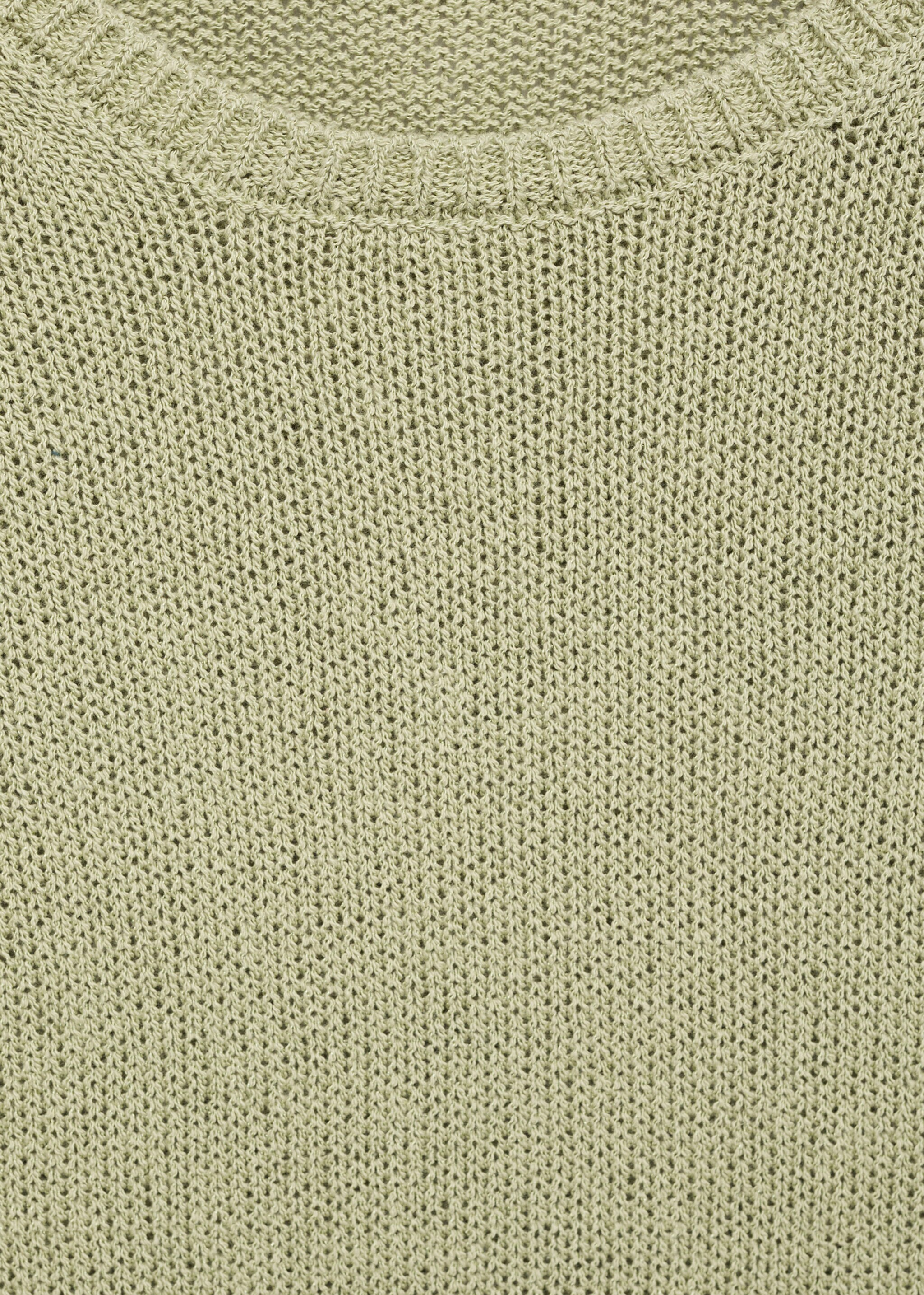 Jersei cotó punt màniga curta - Detall de l'article 8, Verd aigua. Ref: 87027166-00.