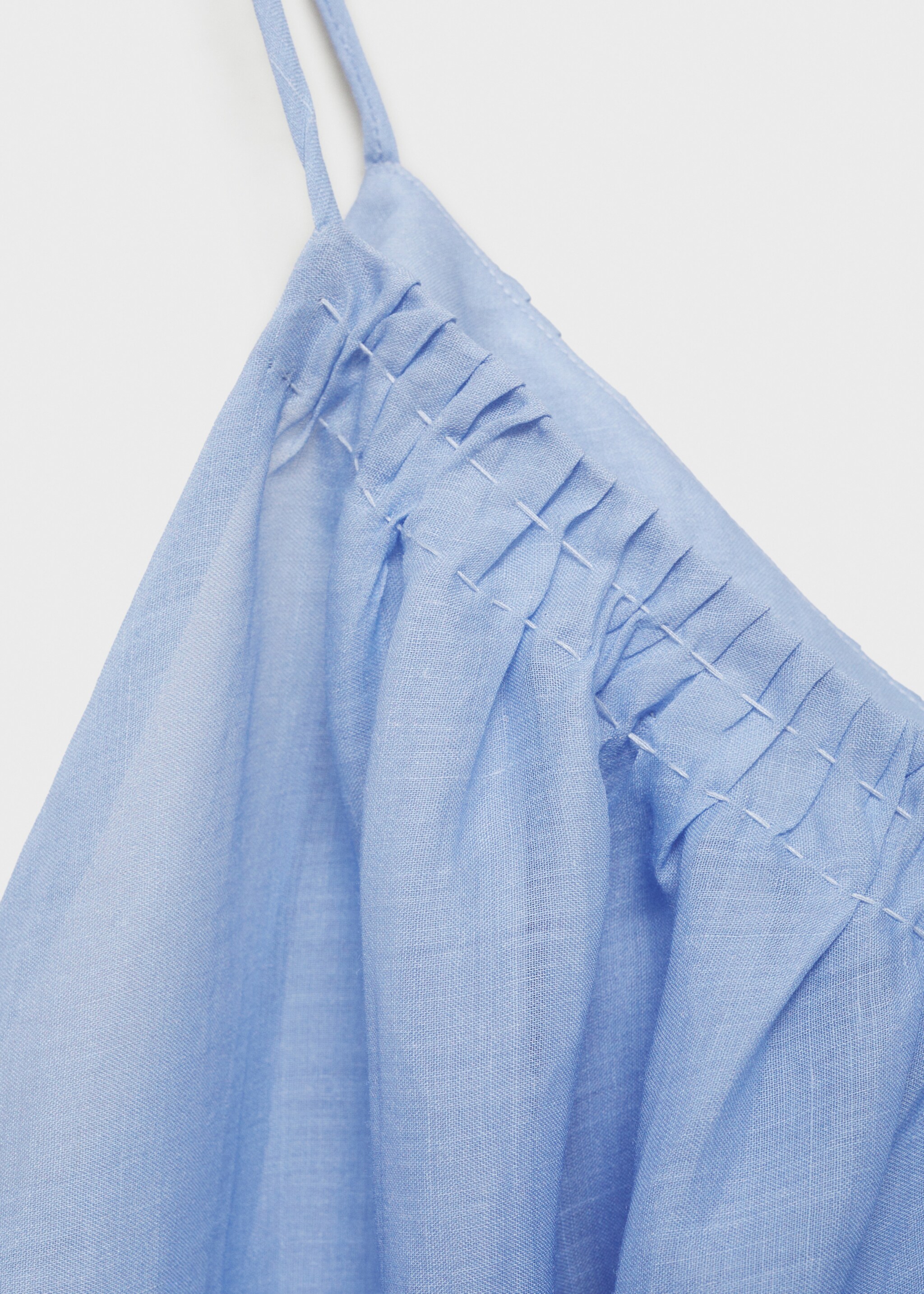 Chemise de nuit en ramie effet dégradé - Détail de l'article 8, Bleu. Ref: 87027171-00.