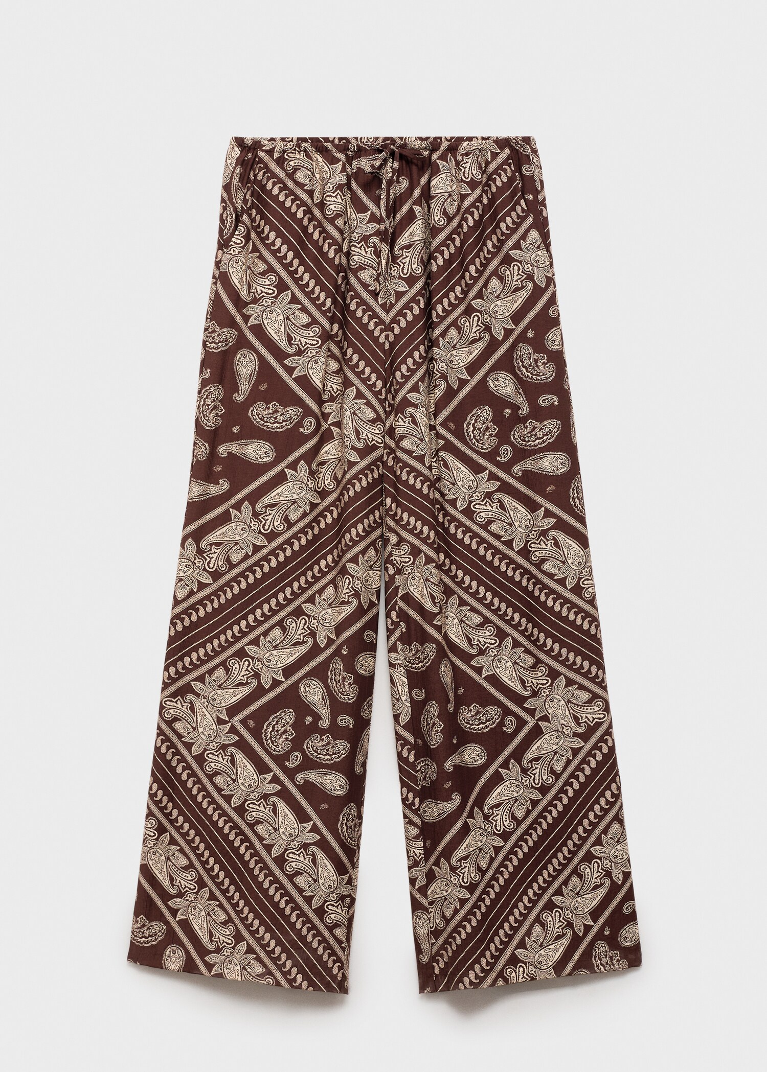 Paisley-print wide leg trousers - Article without model