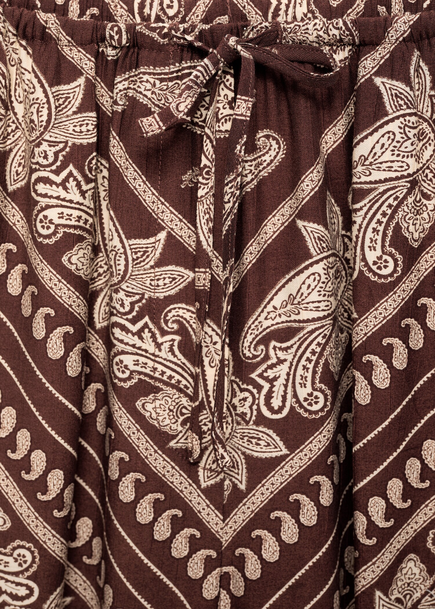 Paisley-print wide leg trousers - Details of the article 8