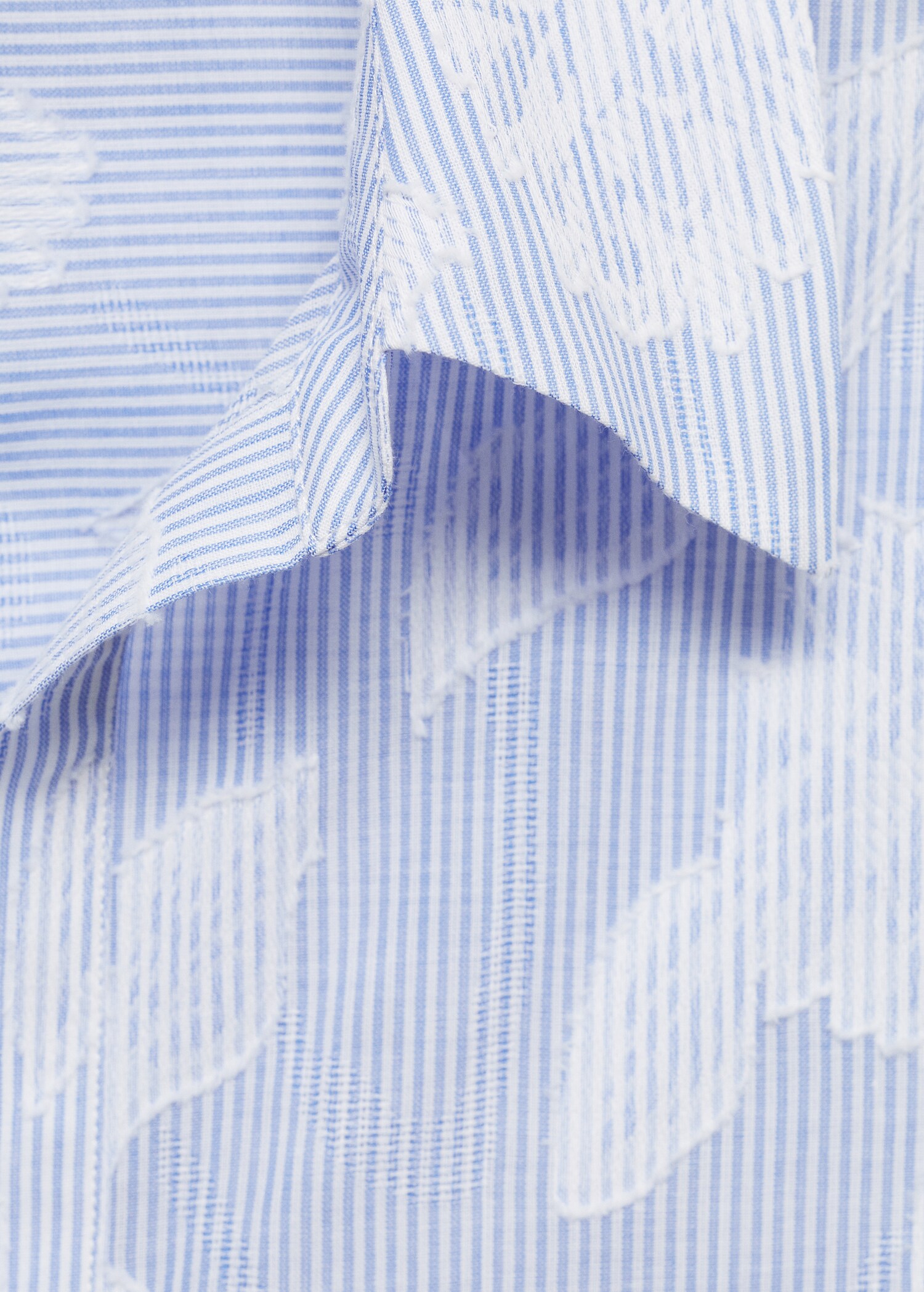 Embroidered oversized striped shirt - Details of the article 8