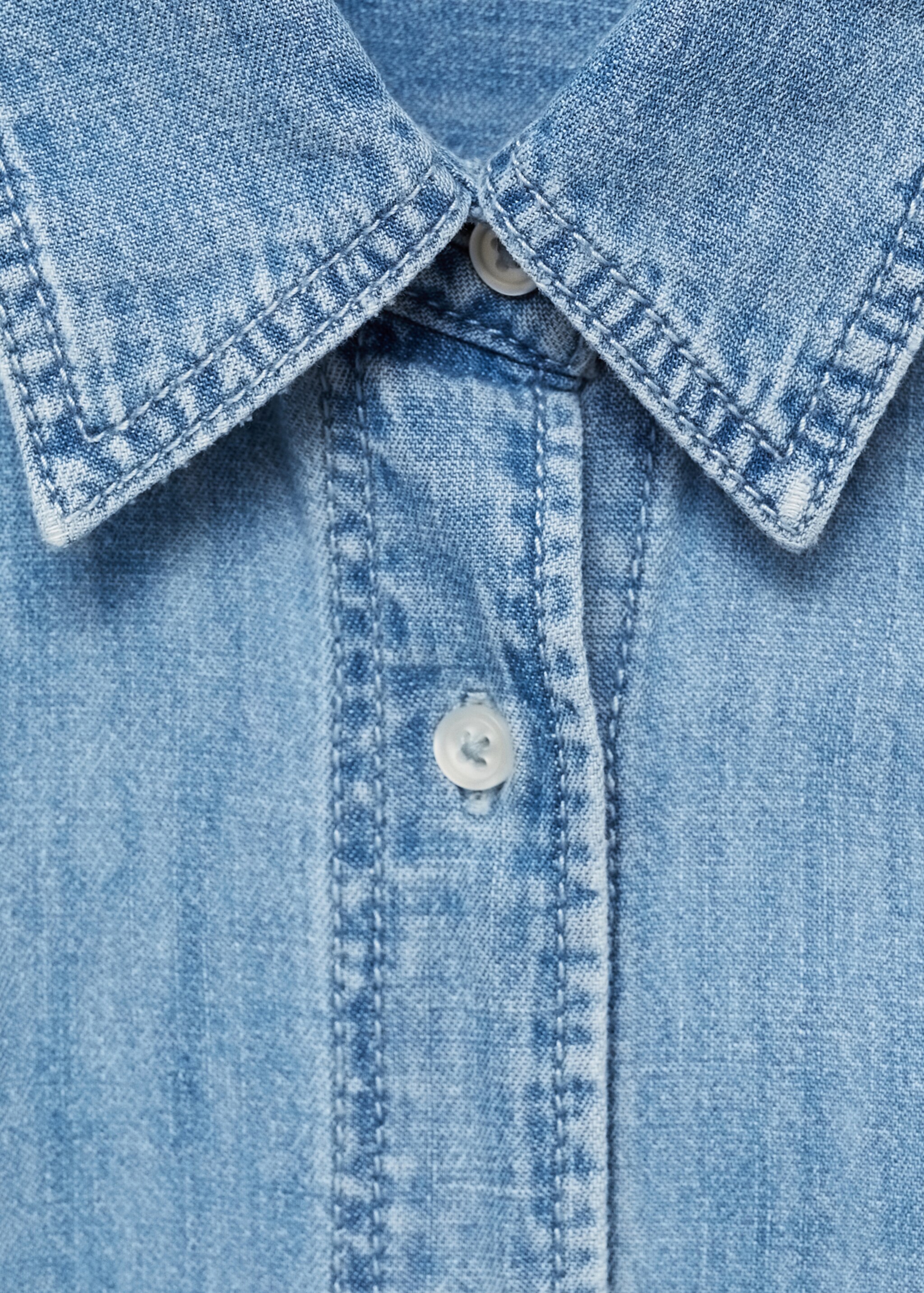 Chemise denim oversize - Détail de l'article 0, Bleu moyen. Ref: 87027181-00.