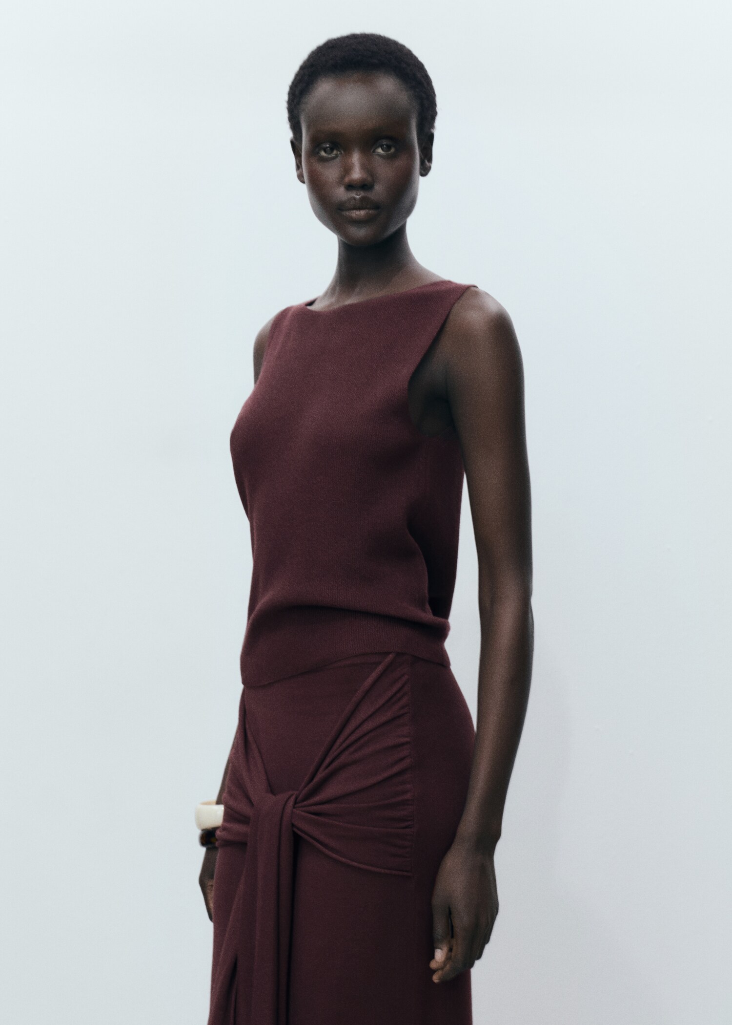 Geripptes Feinstrick-Top - Mittlere Ansicht