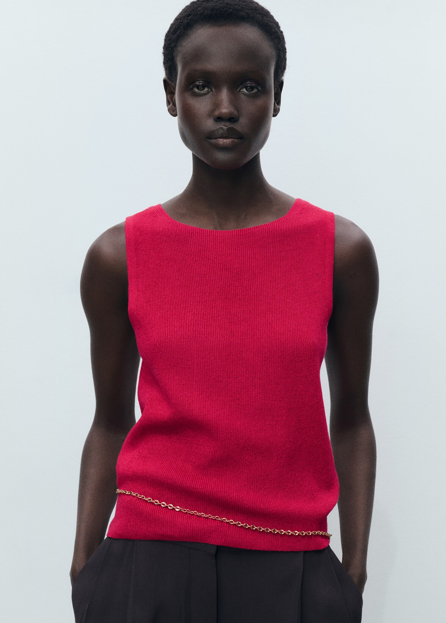 Geripptes Feinstrick-Top - Detail des Artikels 1