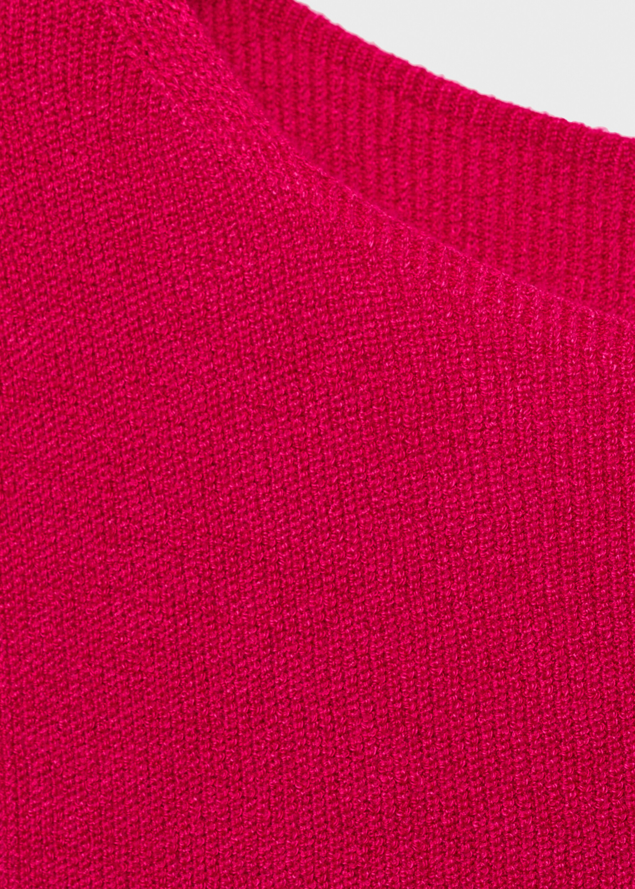 Geripptes Feinstrick-Top - Detail des Artikels 8, Fuchsia. Ref: 87027191-00.